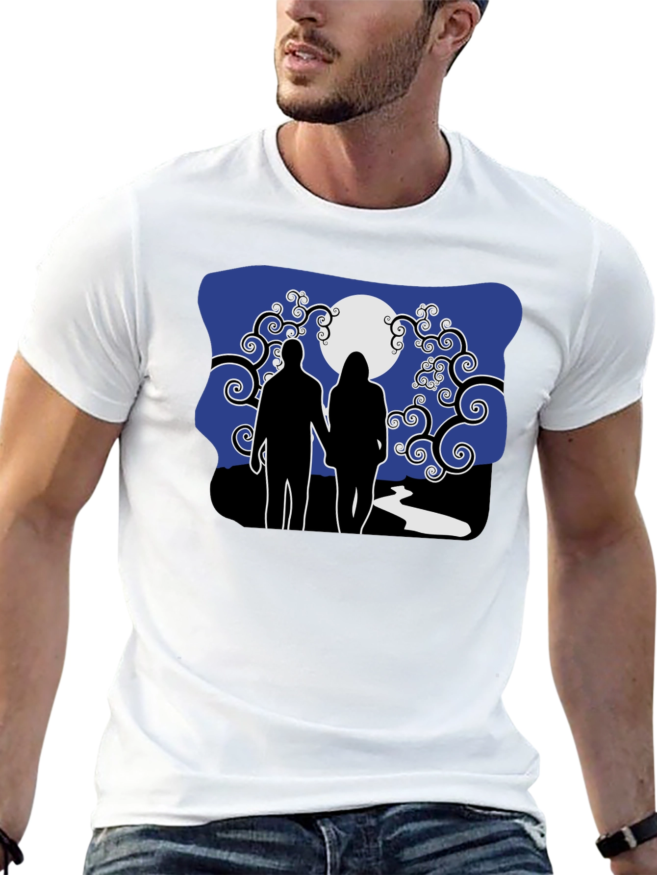 Romantic Moonlit Walk T-Shirt - 13