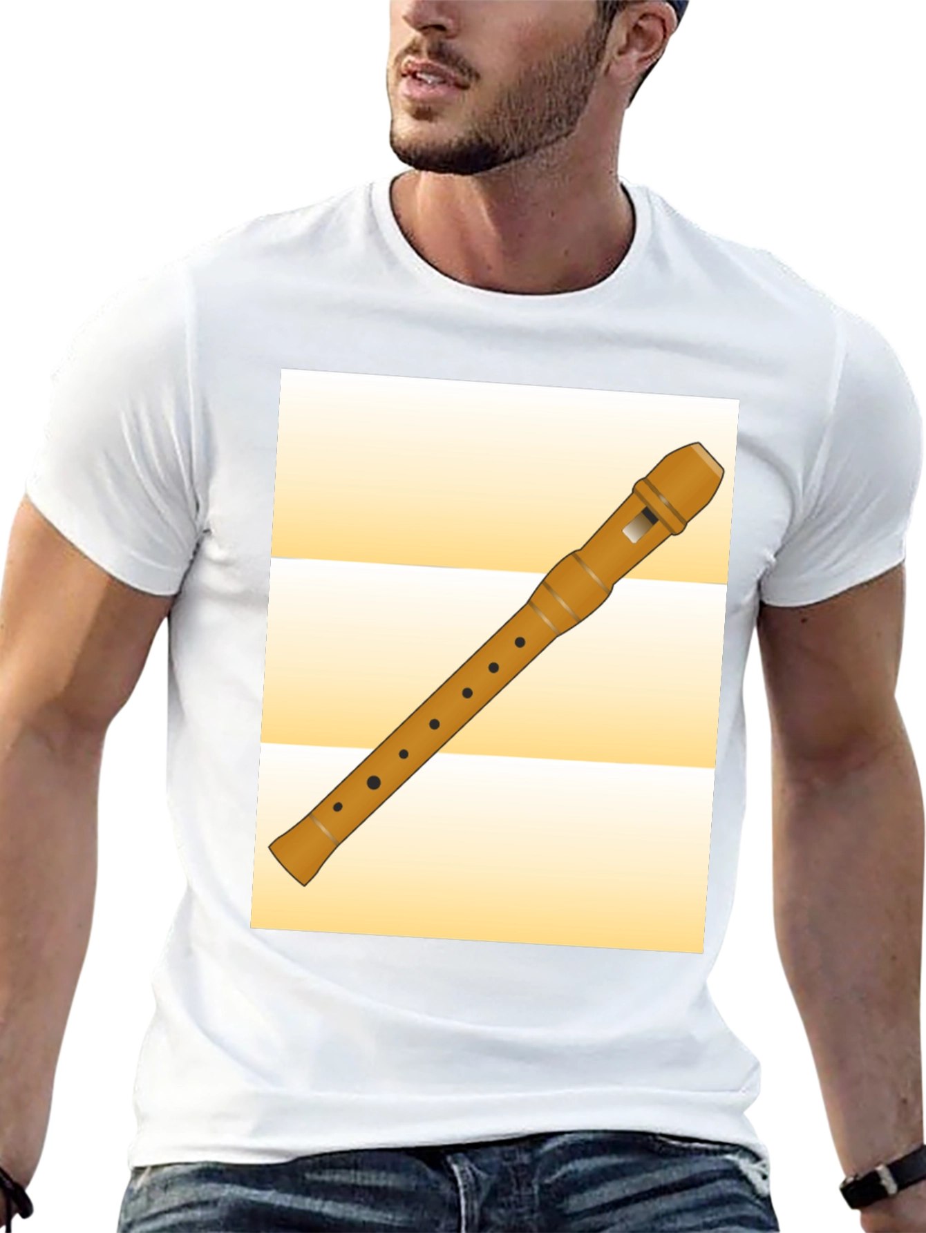 Black Recorders Instrument T-Shirt view 13