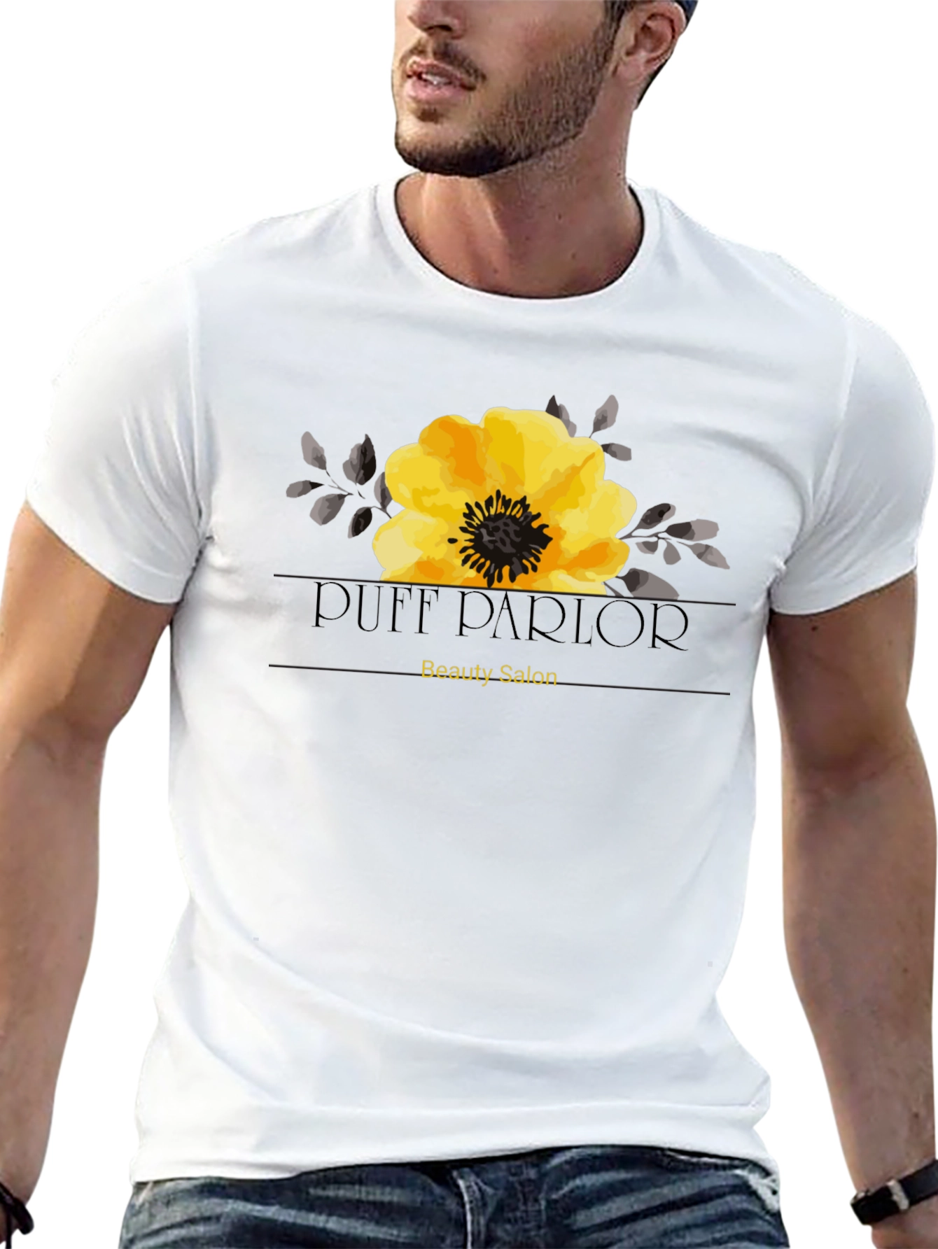 Black Puff Parlor Beauty Salon Graphic T-Shirt view 13