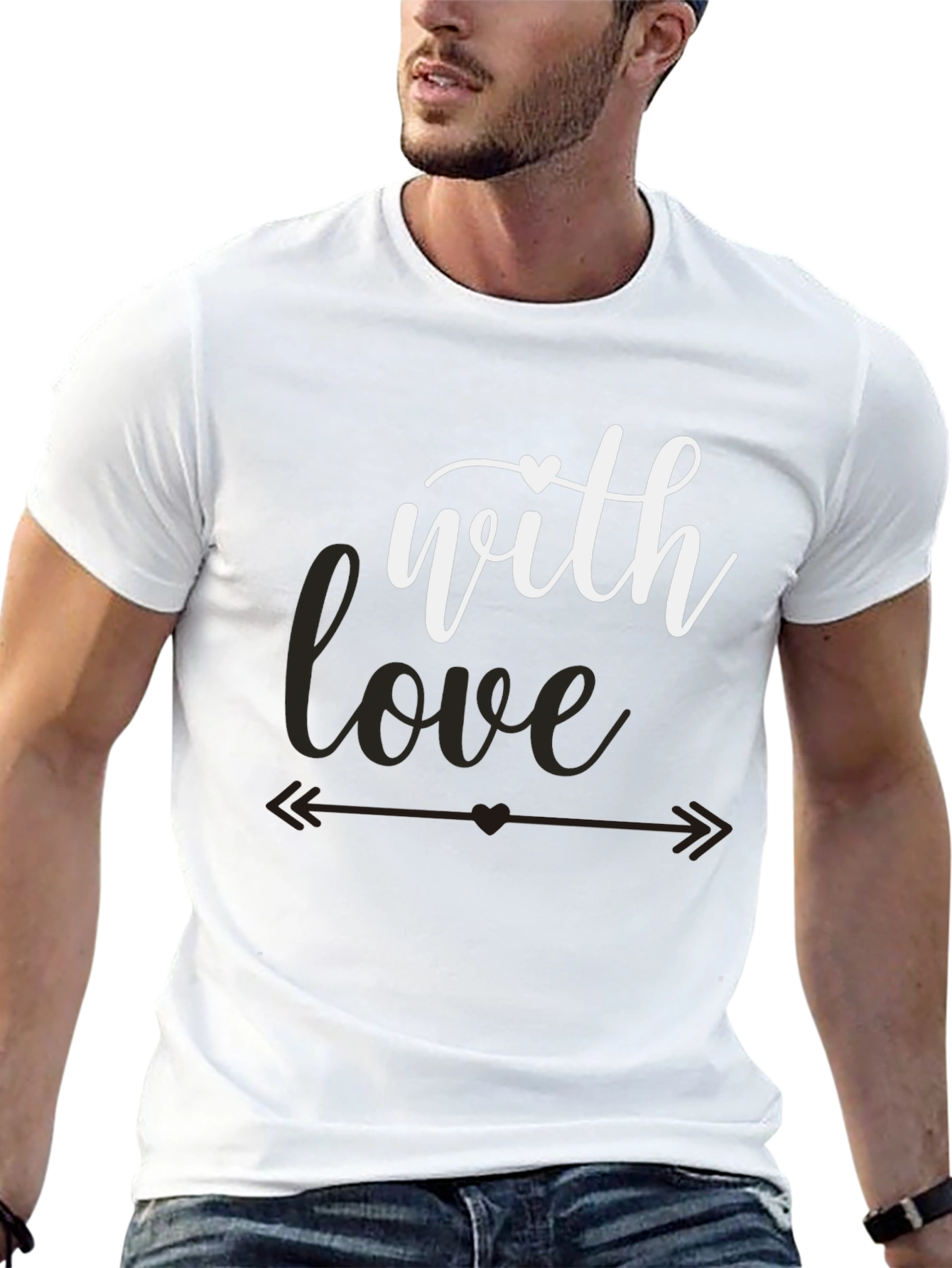 Black With Love Valentine's T-Shirt view 13