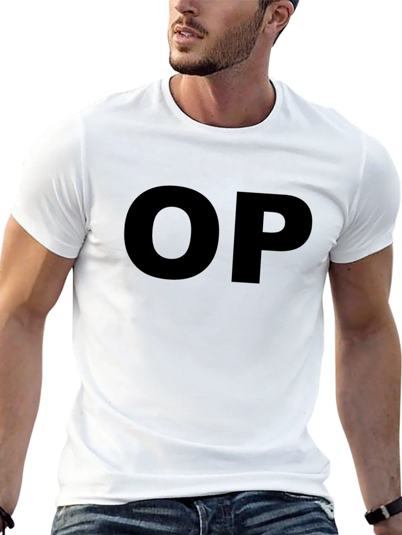 Black Black "OP" Graphic Tee - Casual Style view 13