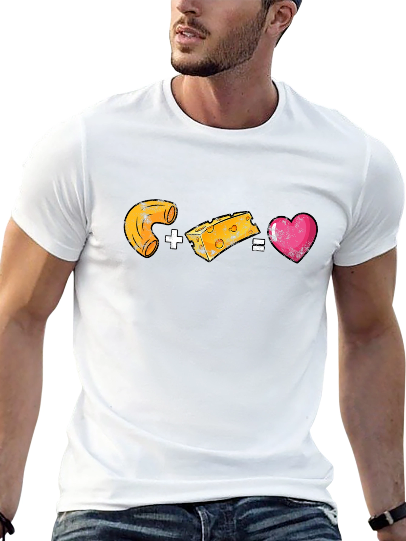 Black Mac & Cheese Heart Graphic Tee view 13