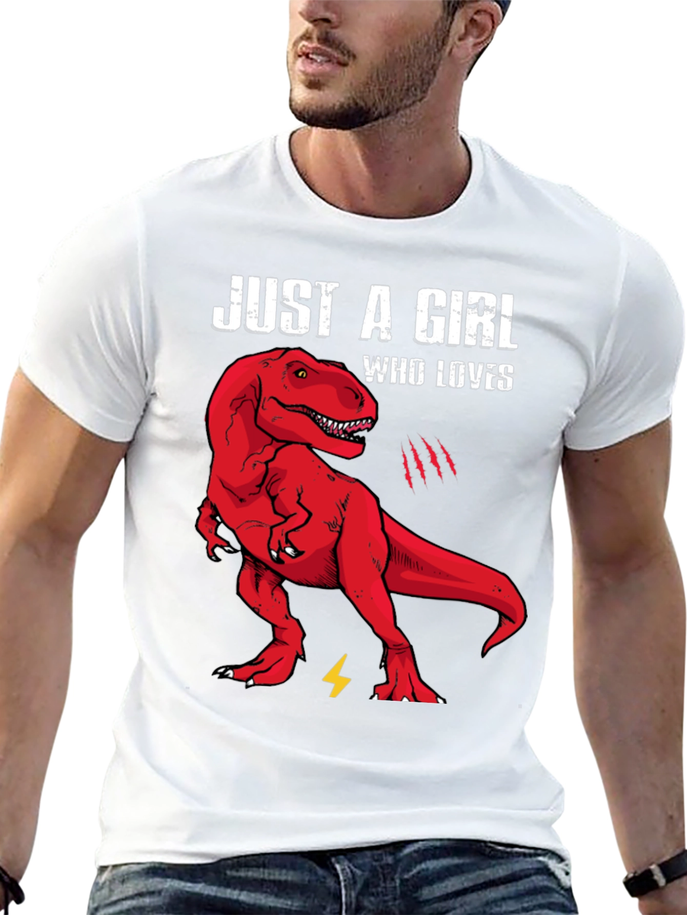 Black Girl Loves Dinosaurs T-Shirt view 13