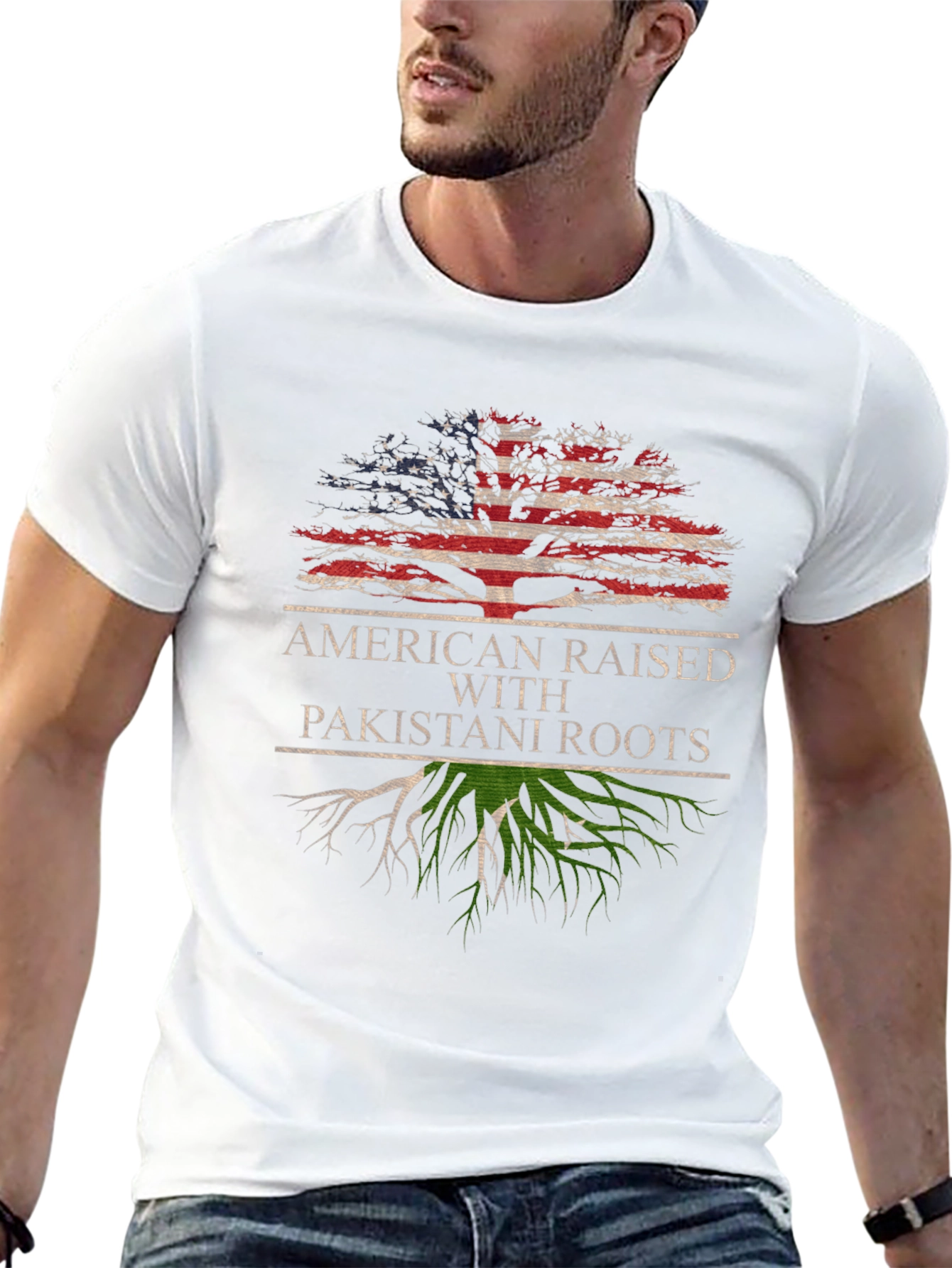 American Raised with Pakistani Roots T-Shirt - 13