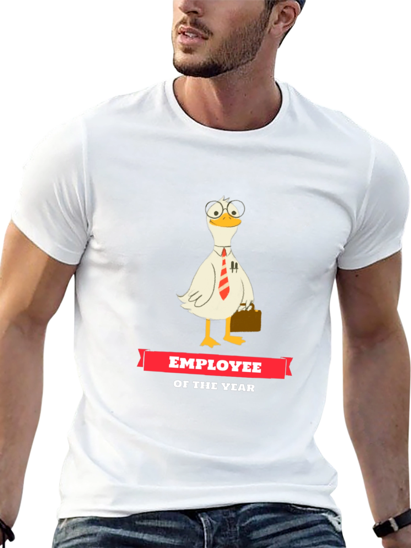 Black Employee of the Year Duck Graphic Tee view 13