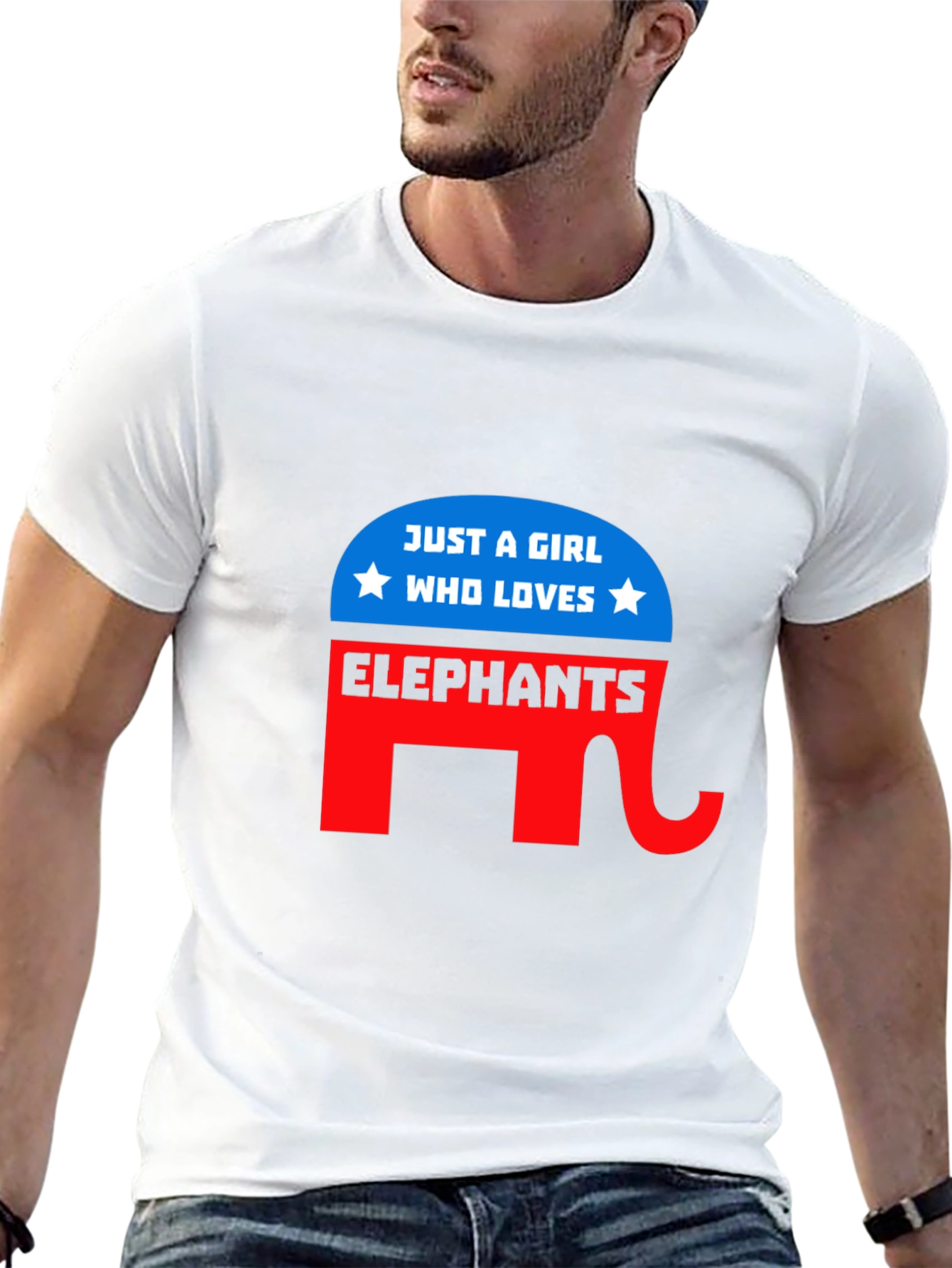 Black Girl Loves Elephants T-Shirt view 13