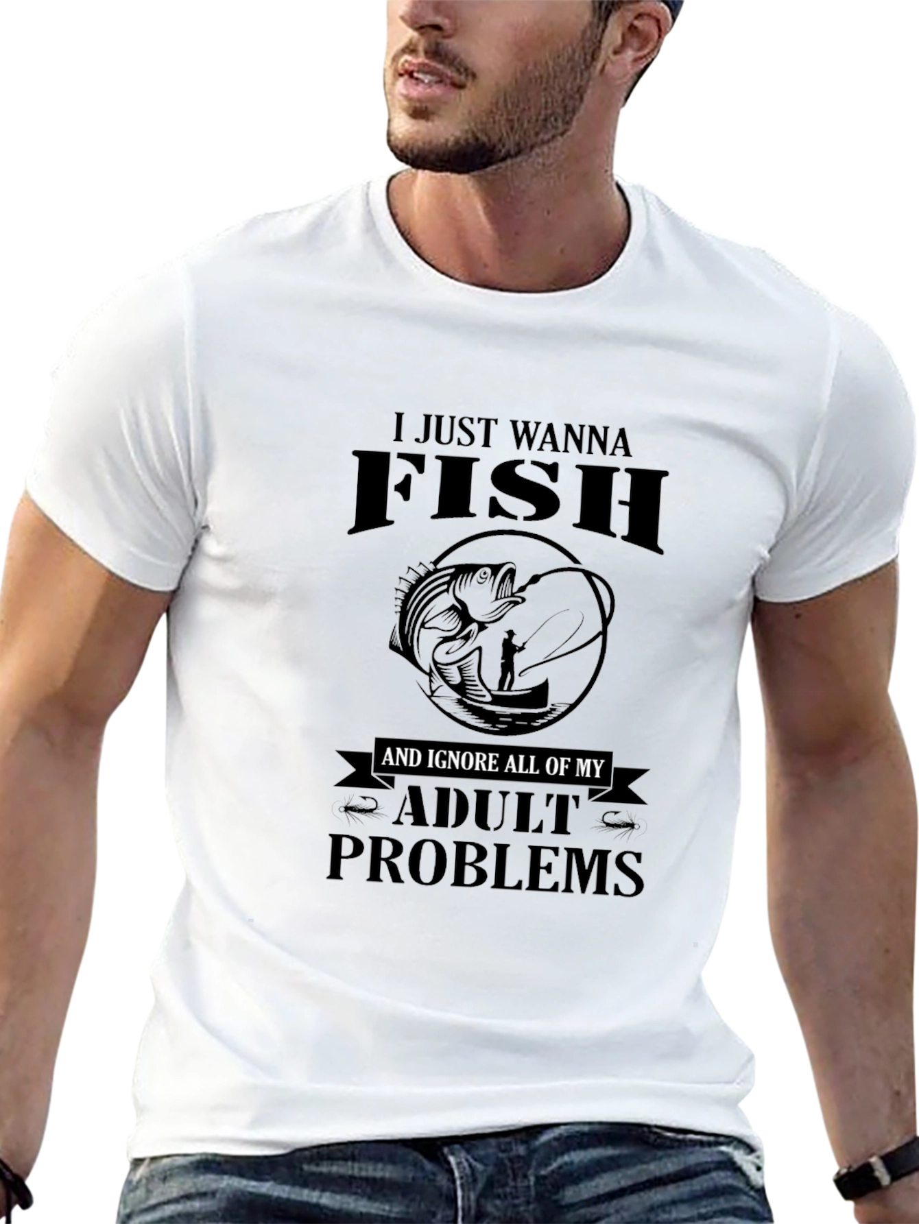Fishing T-Shirt: Ignore Adult Problems - 13