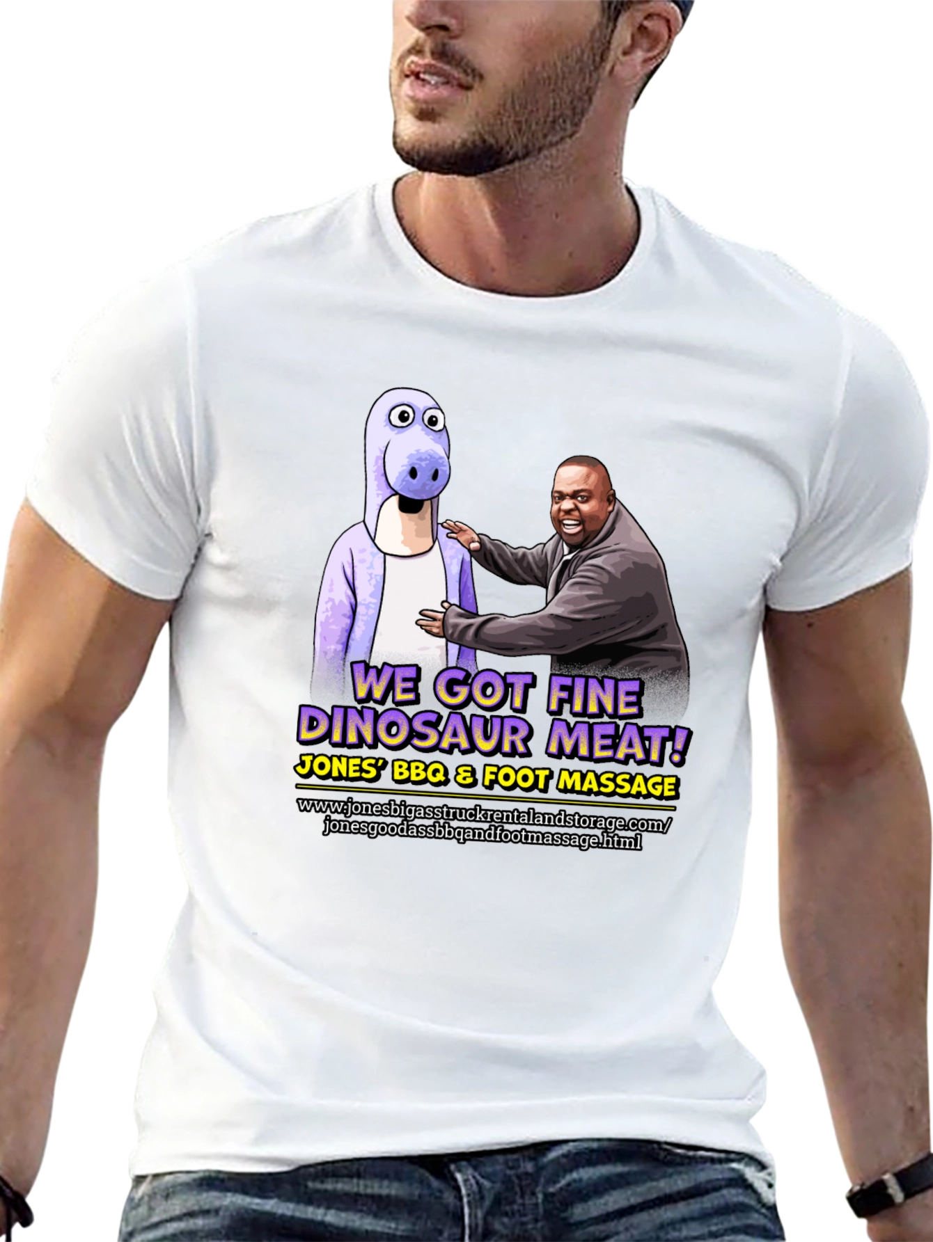 Black Jones' BBQ and Foot Massage T-Shirt view 13