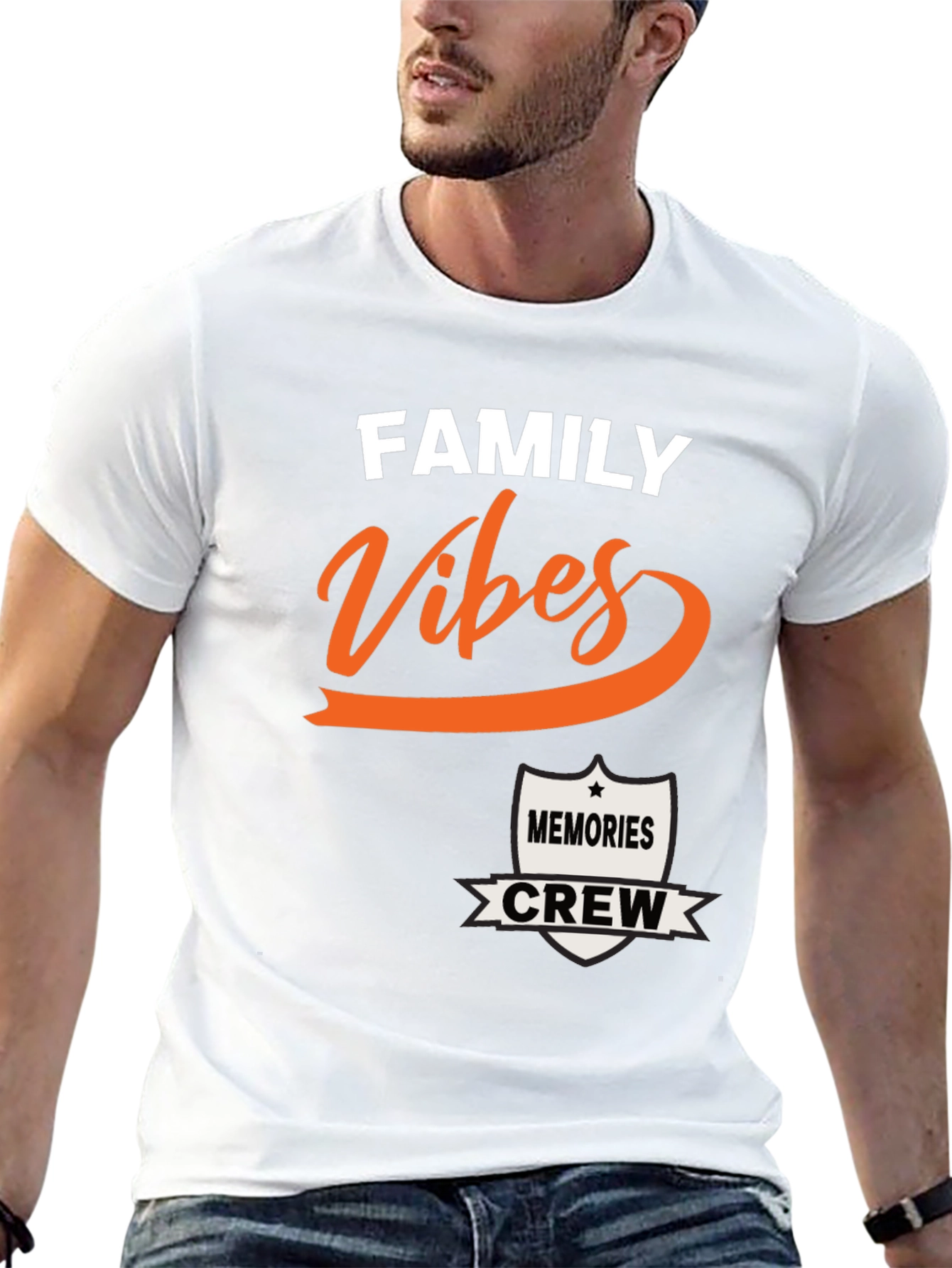 Black Family Vibes Memories Crew T-Shirt view 13