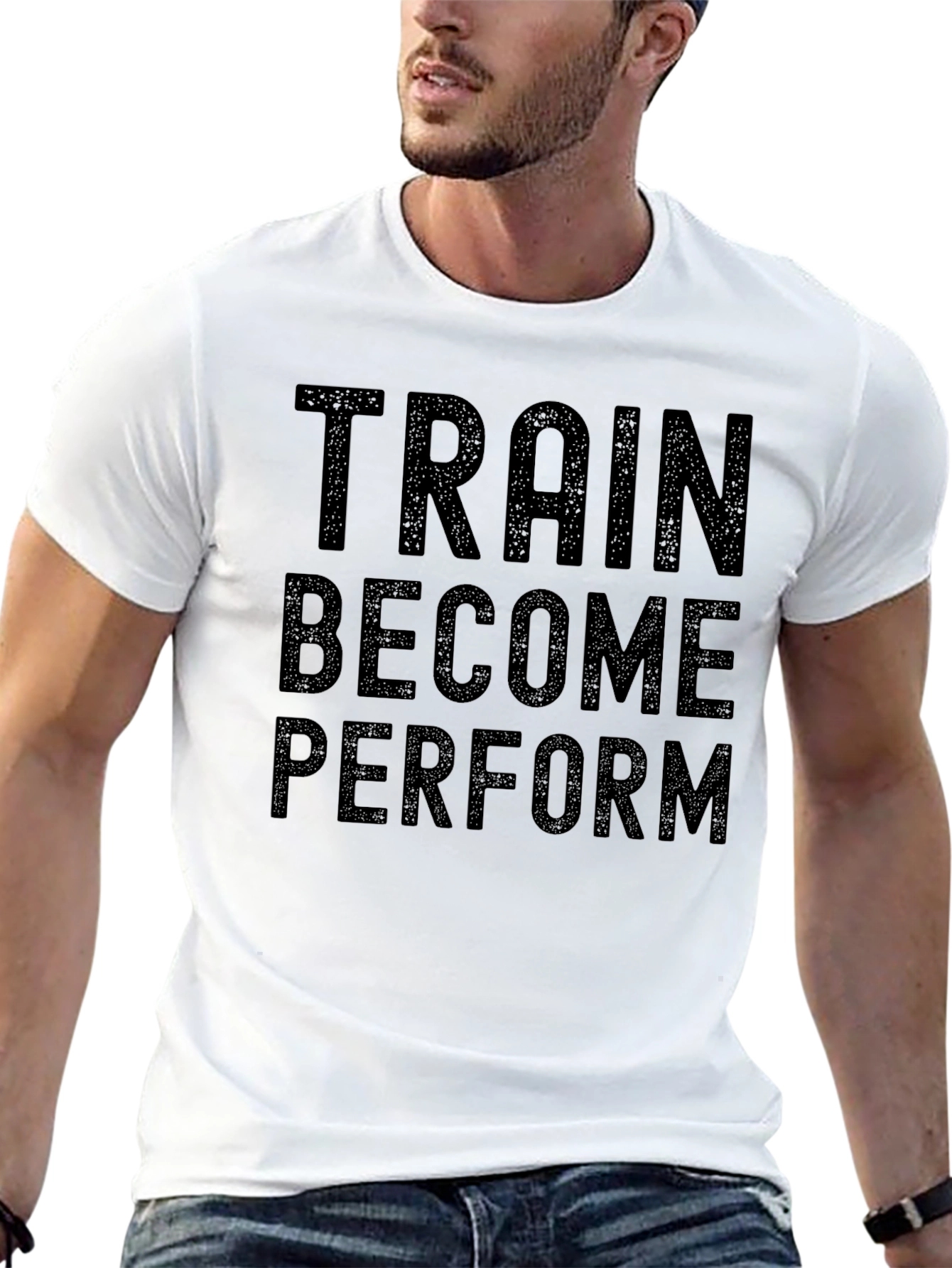 Black Train Become Perform Graphic Tee view 13