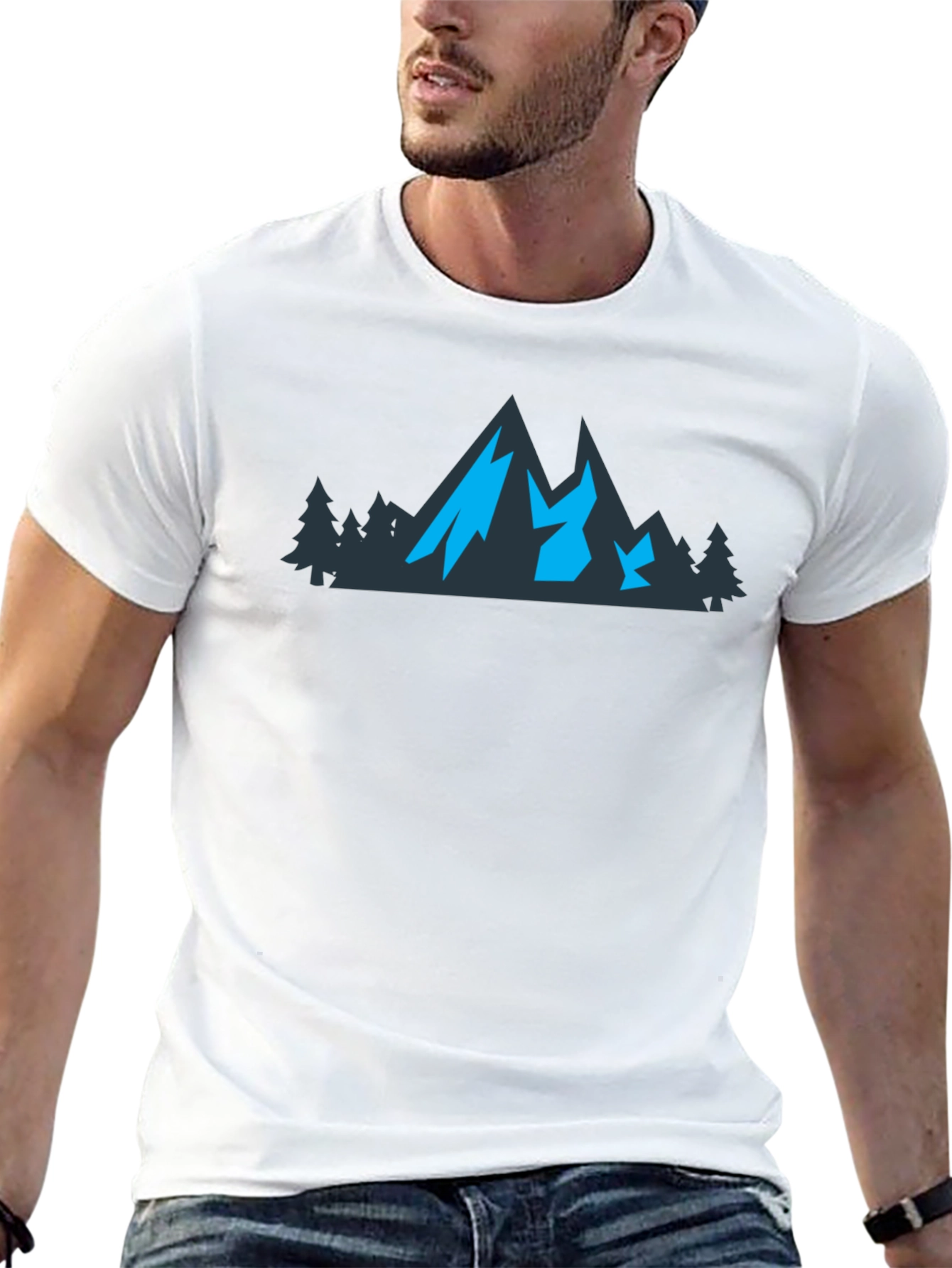 Black Mountain Graphic Black T-Shirt view 13