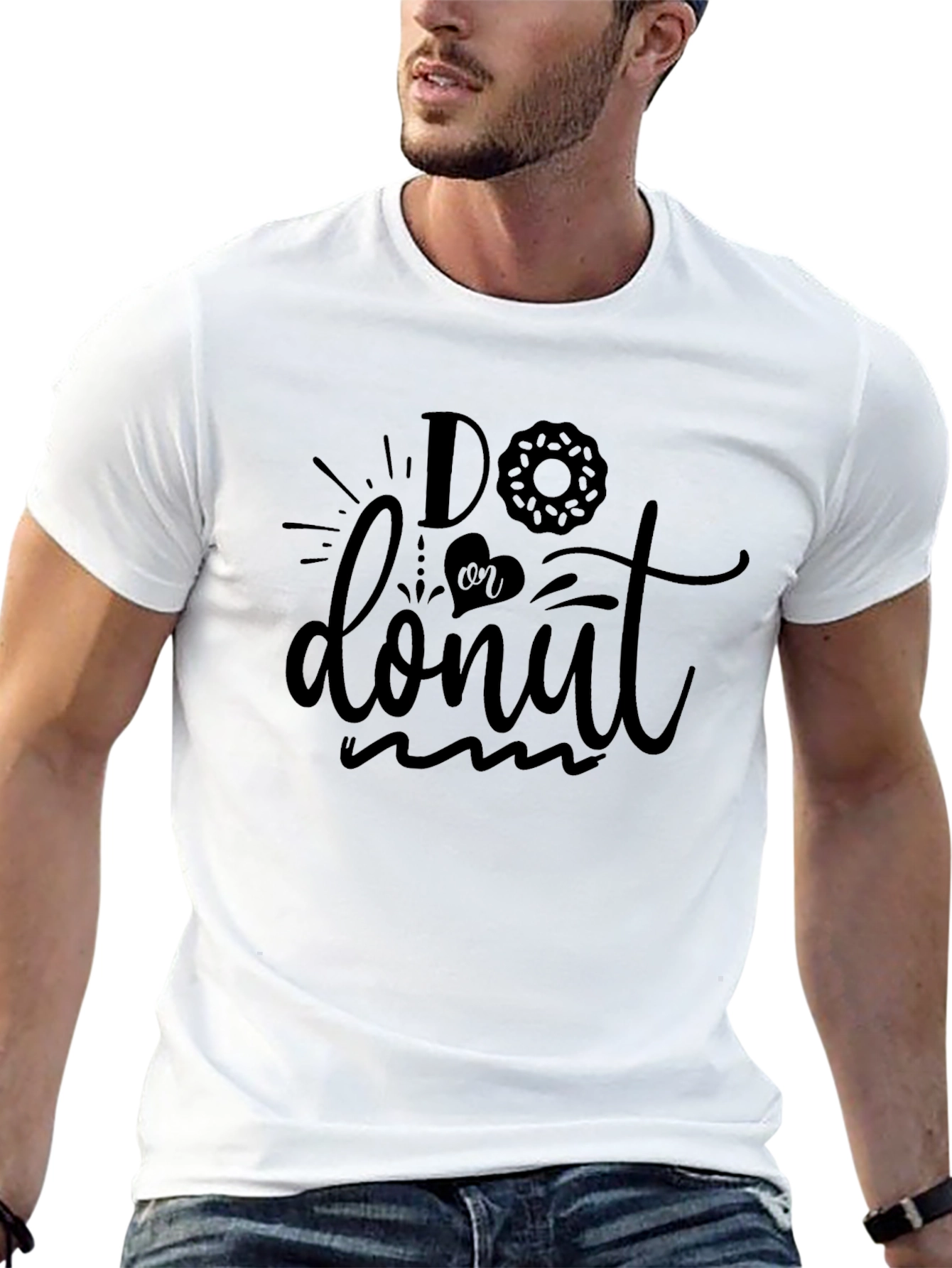 Black Do or Donut Graphic Tee - Casual Black T-Shirt view 13