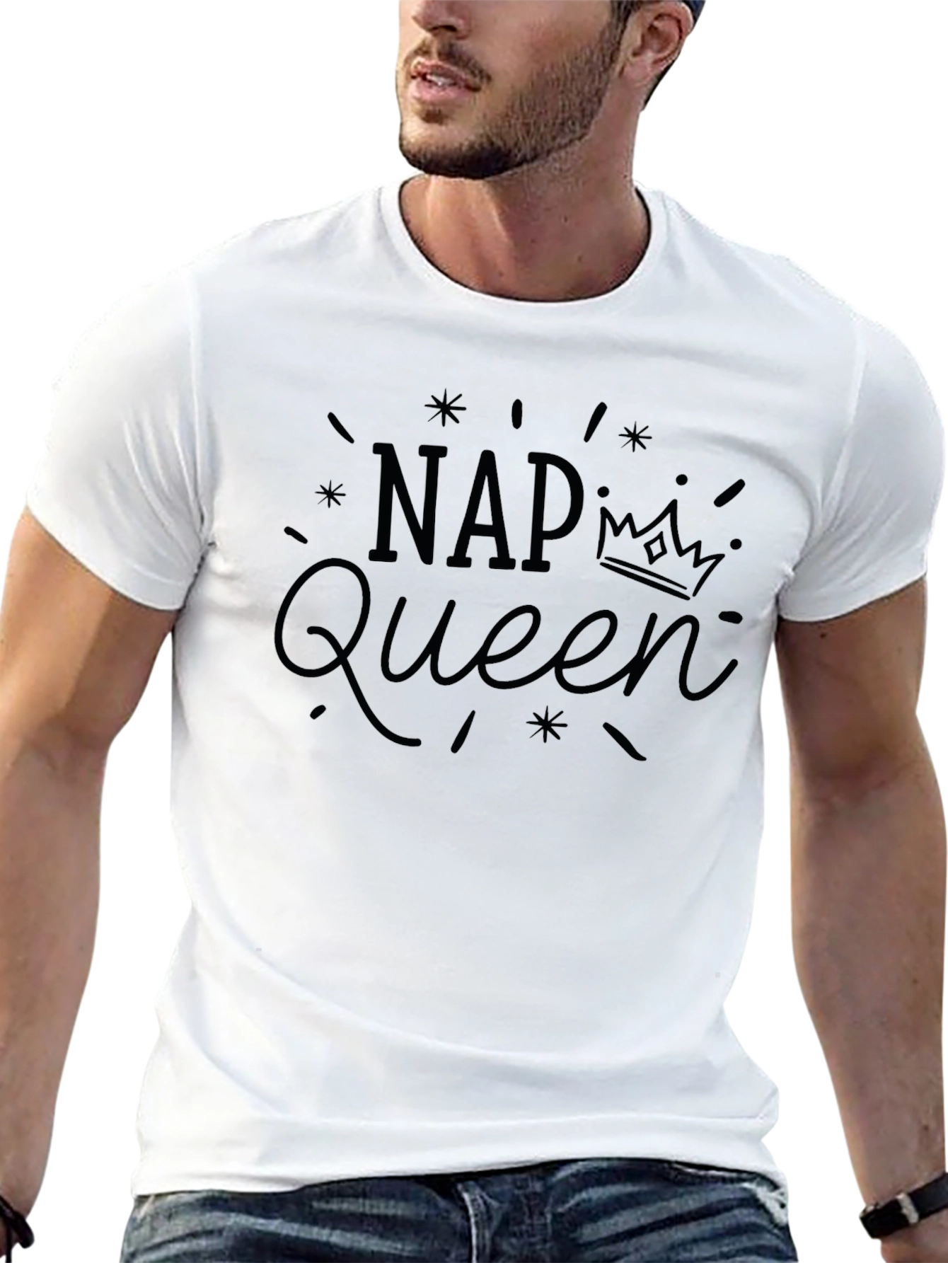 Black Nap Queen Graphic Tee - Relax in Style! view 13