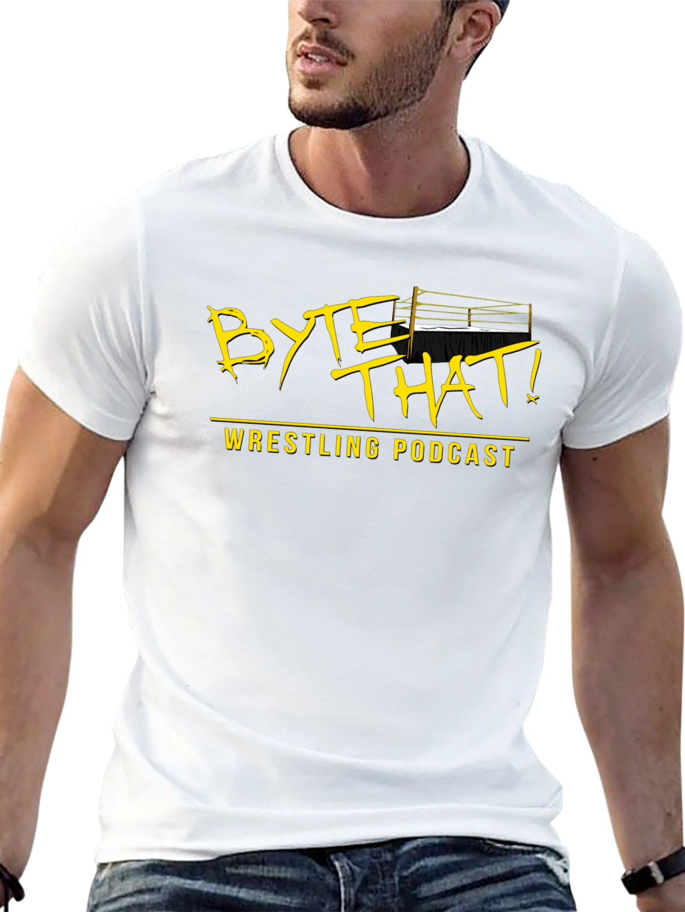 Black Byte That! Wrestling Podcast Black T-Shirt view 13
