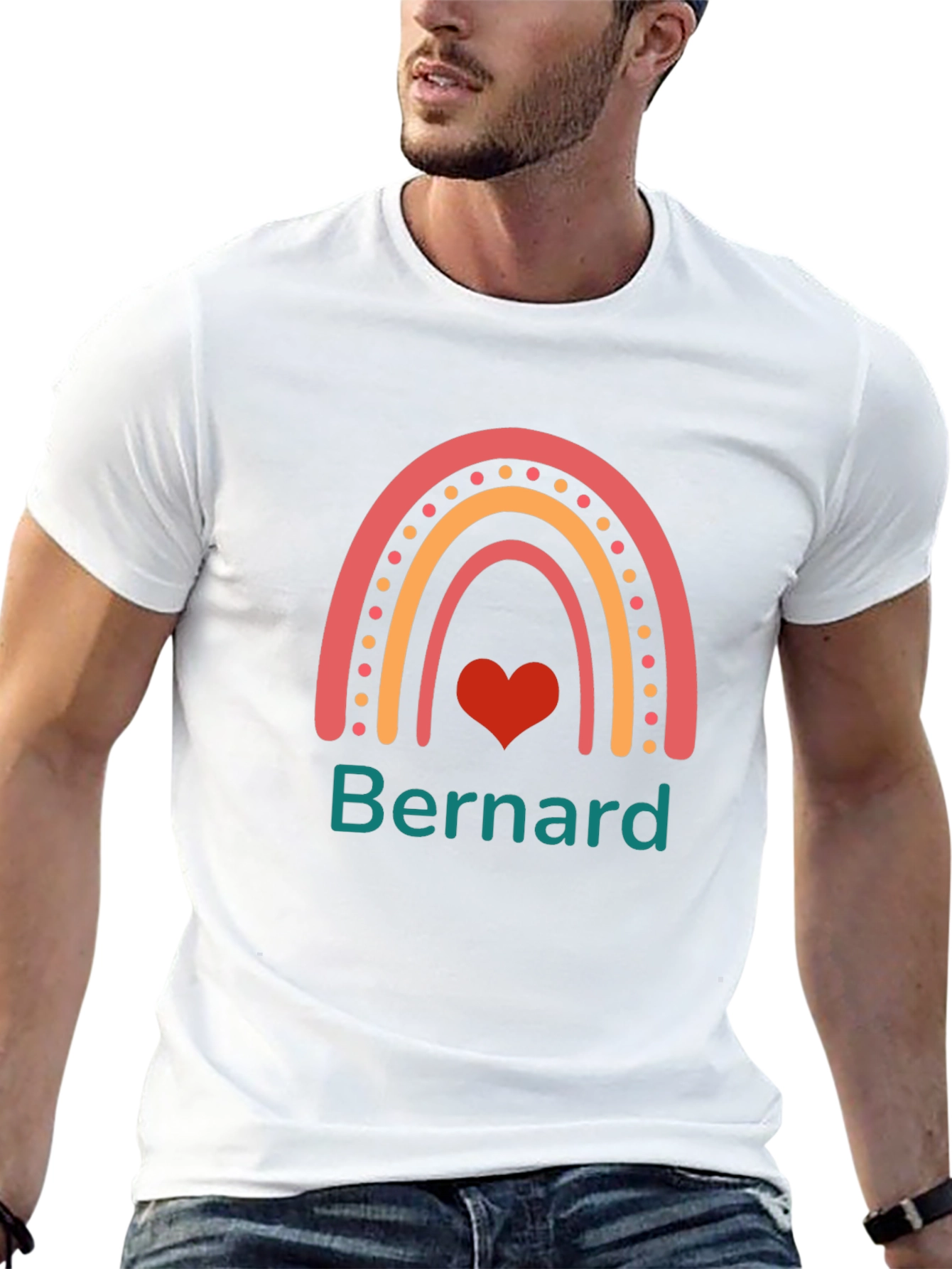 Rainbow Personalized Bernard T-Shirt - 13