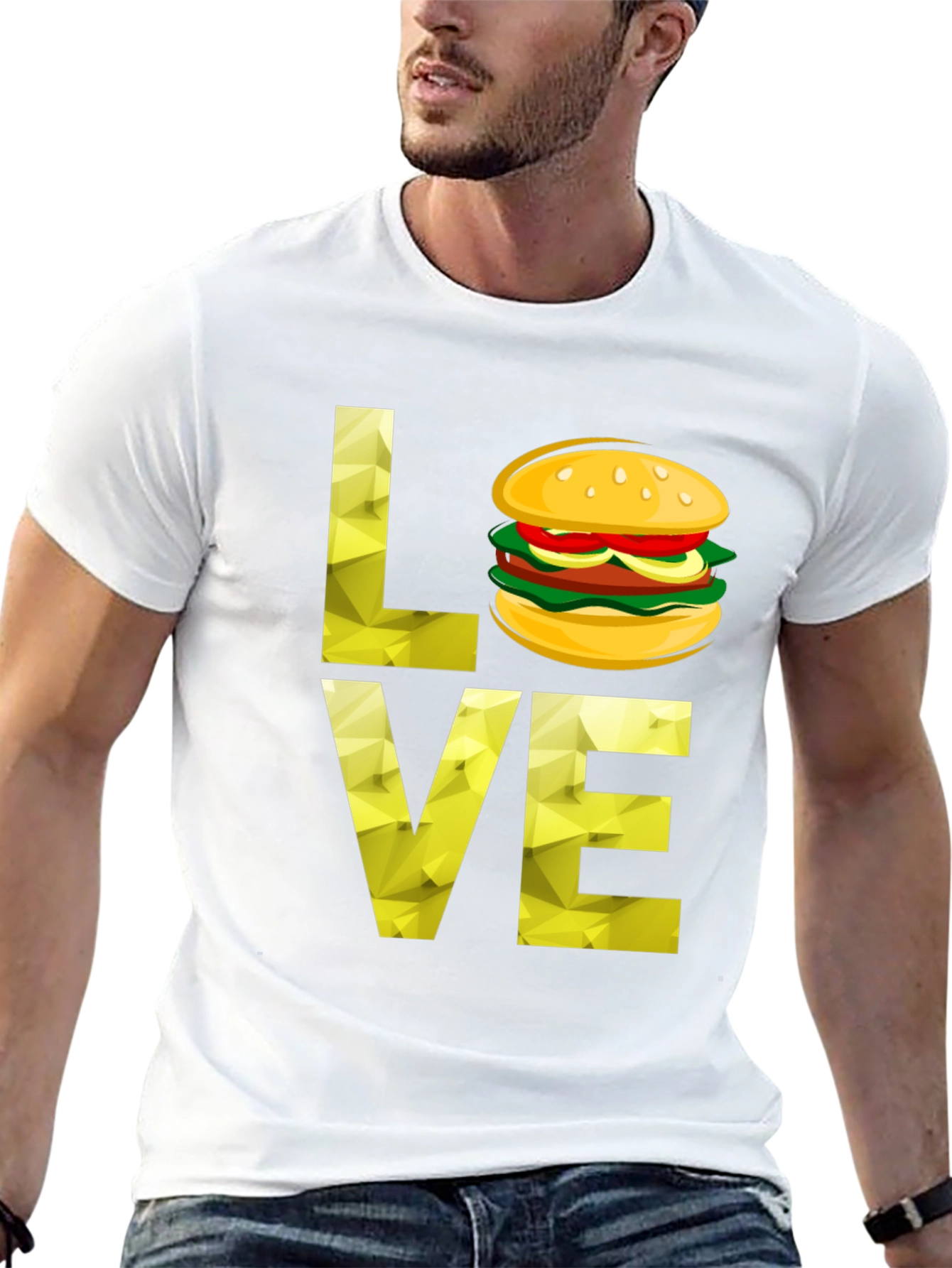 Love Burger T-Shirt - Unique Graphic Tee - 13