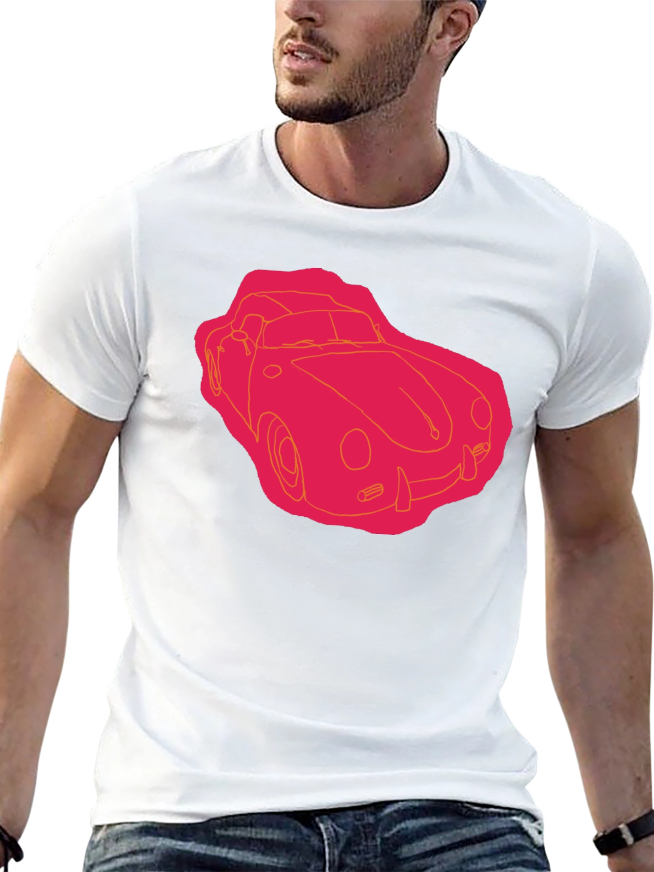 Black Retro Car Graphic Tee - Black view 13