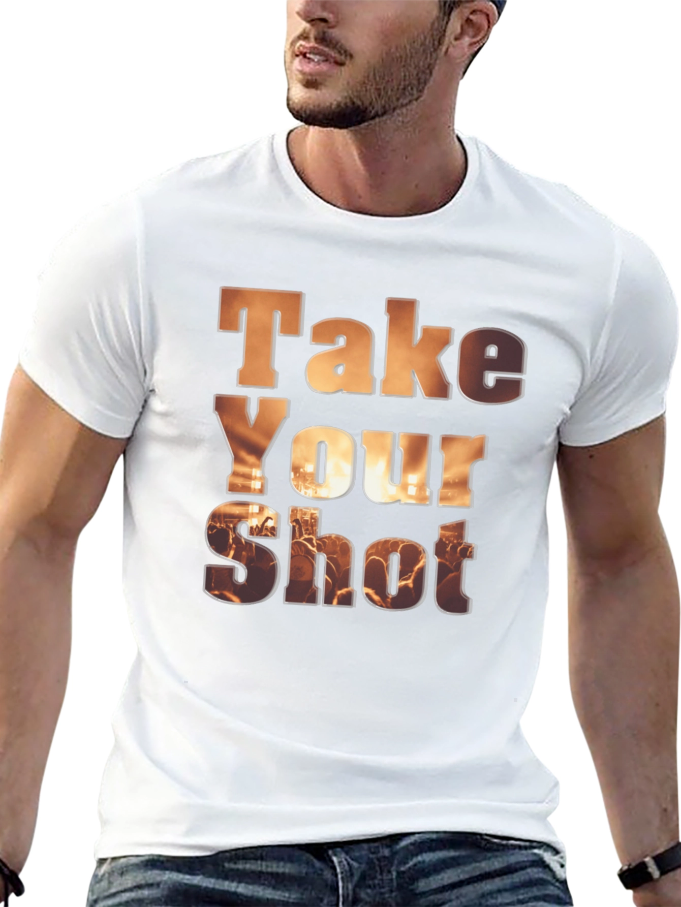 Black Take Your Shot Graphic T-Shirt view 13