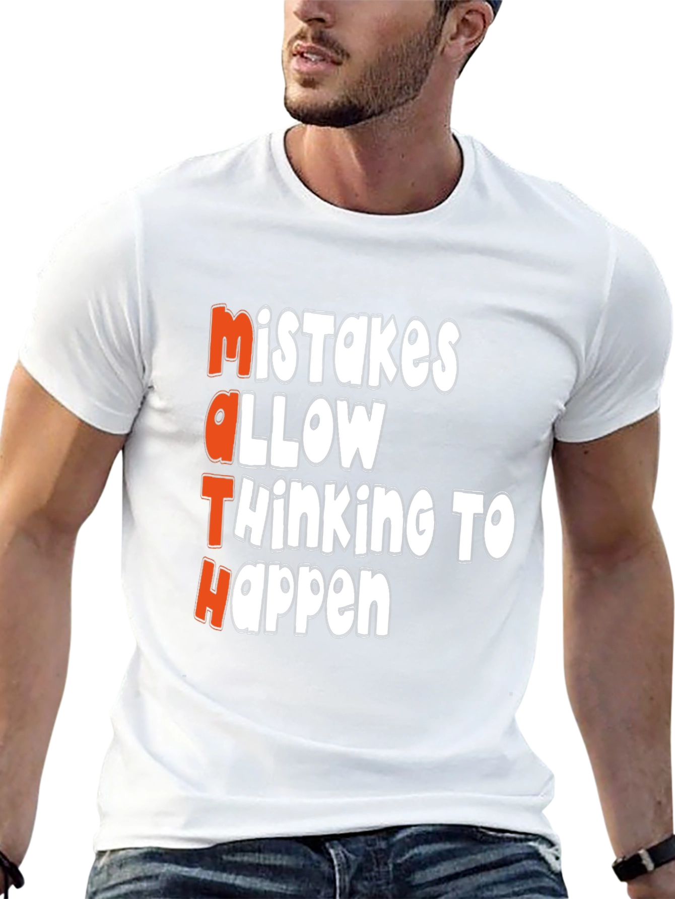 Black Math Mistakes T-Shirt: Thinking Happens view 13