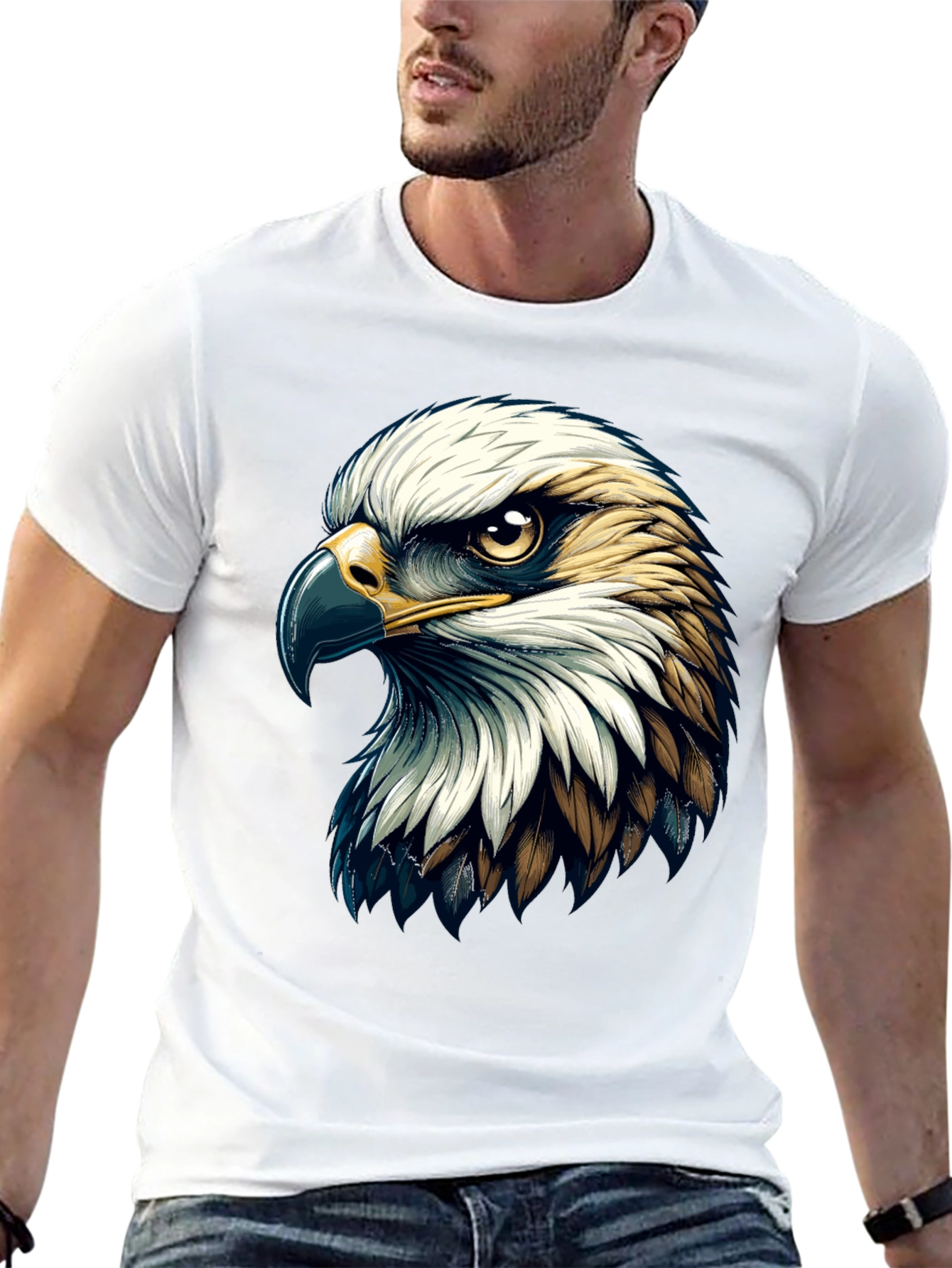 Black Eagle Graphic T-Shirt - Bold Statement Tee view 13