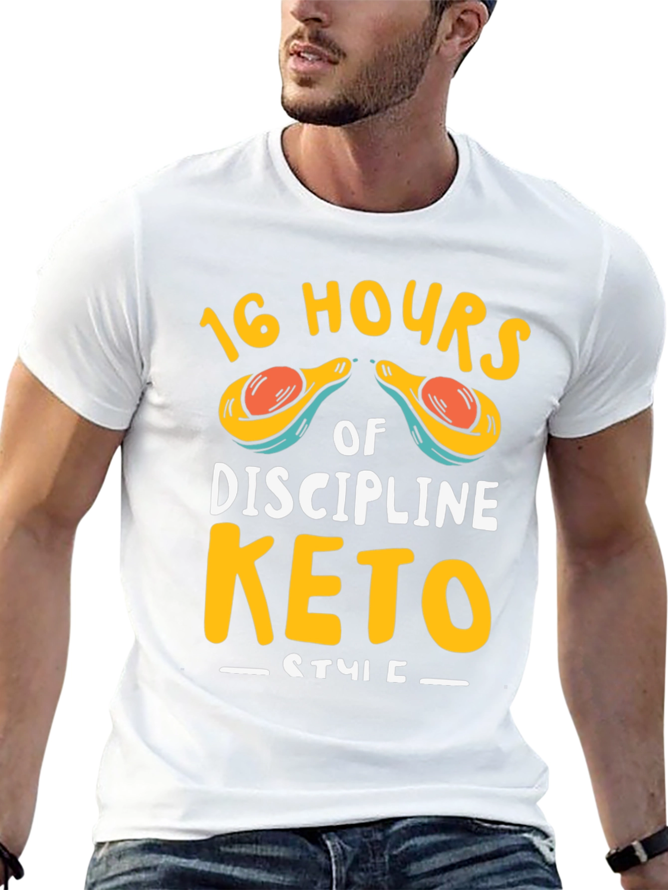 16 Hours of Discipline Keto Style T-Shirt - 13