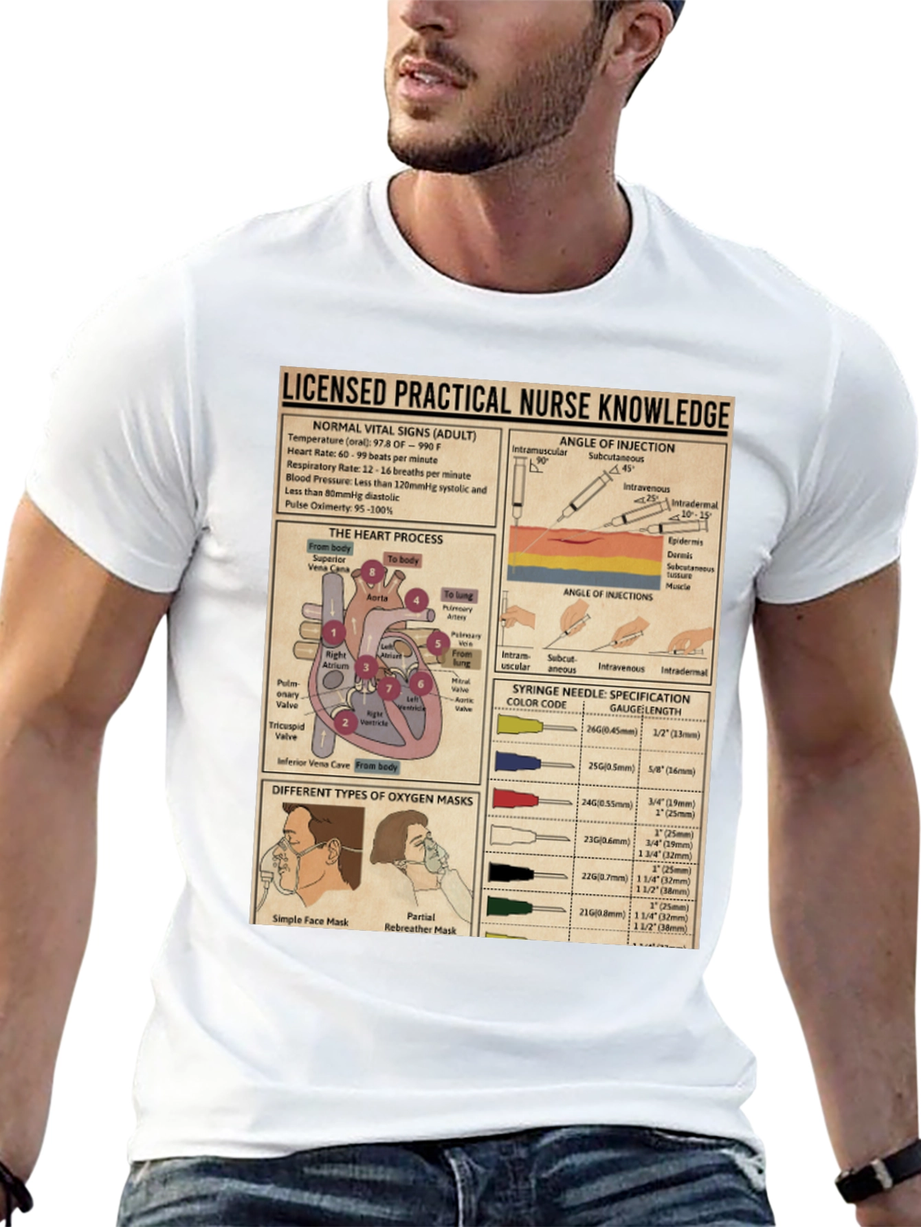 Black Nurse Knowledge Graphic T-Shirt view 13