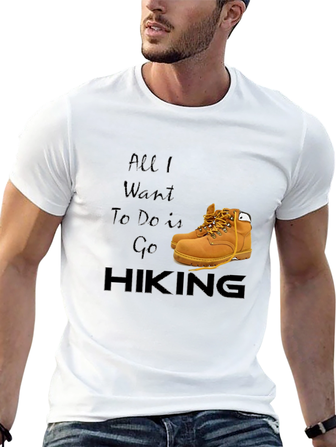 Black Hiking Lover's T-Shirt - Adventure Awaits! view 13