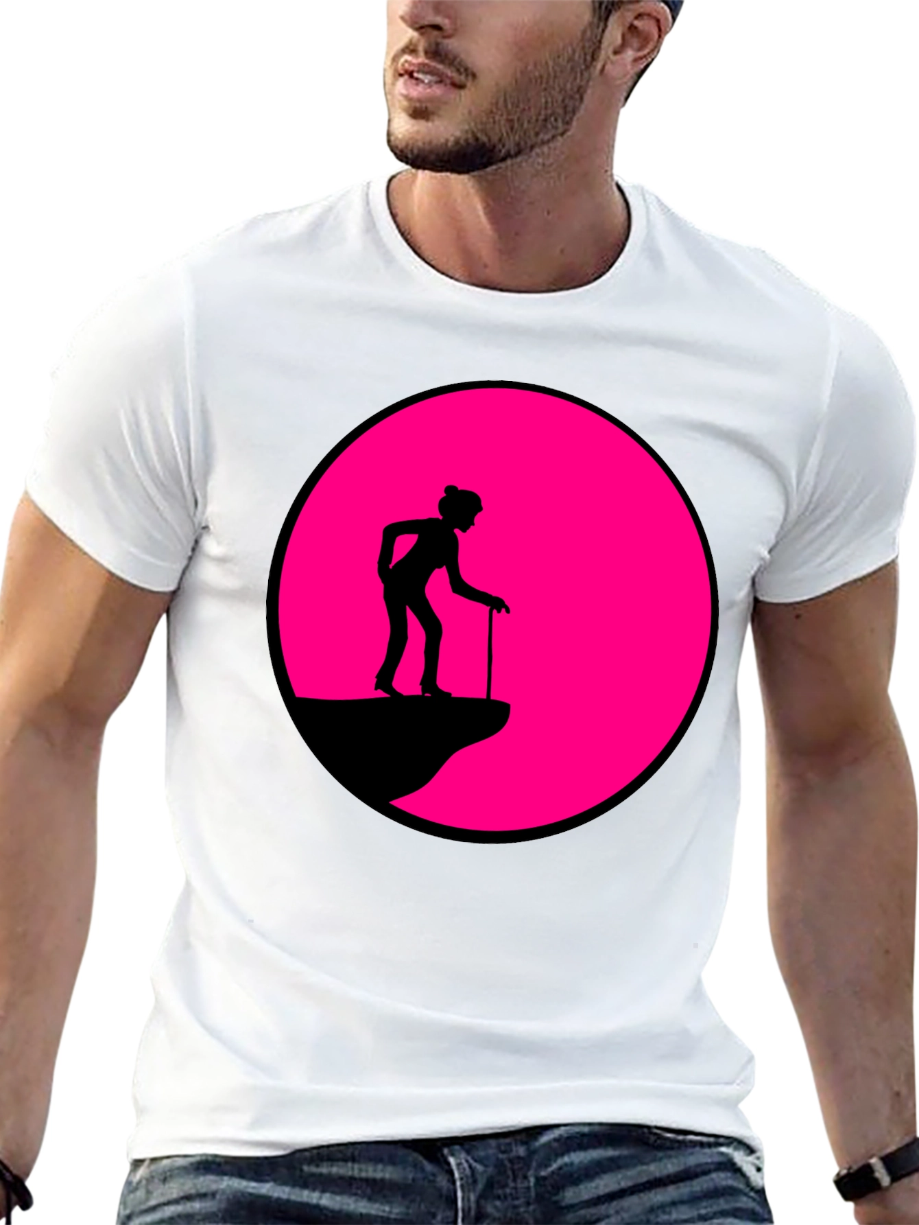 Black Cliff Walker Graphic Tee - Black Cotton Blend view 13