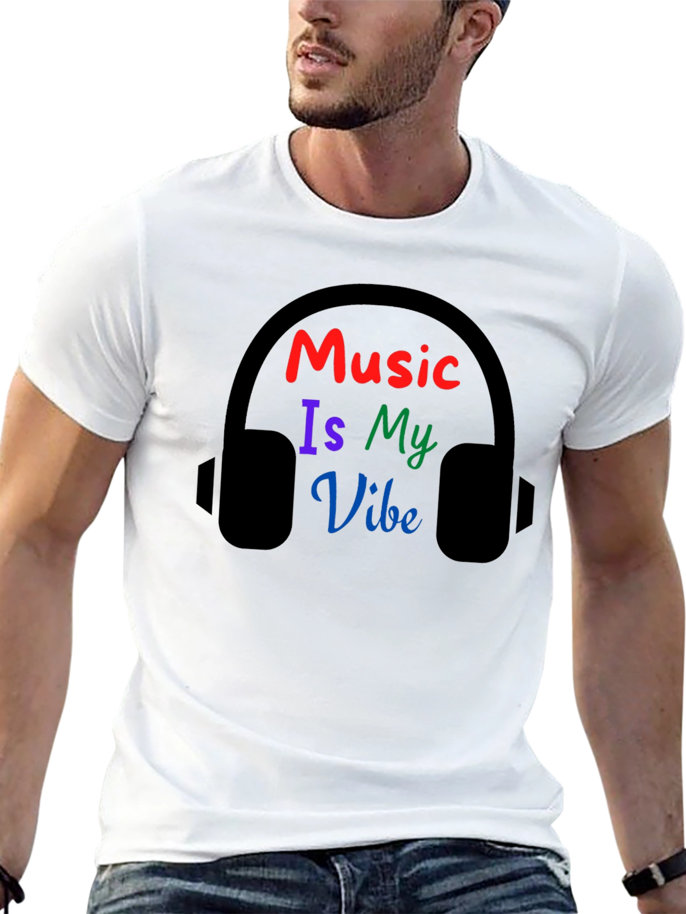 Black Music Is My Vibe Graphic Tee view 13