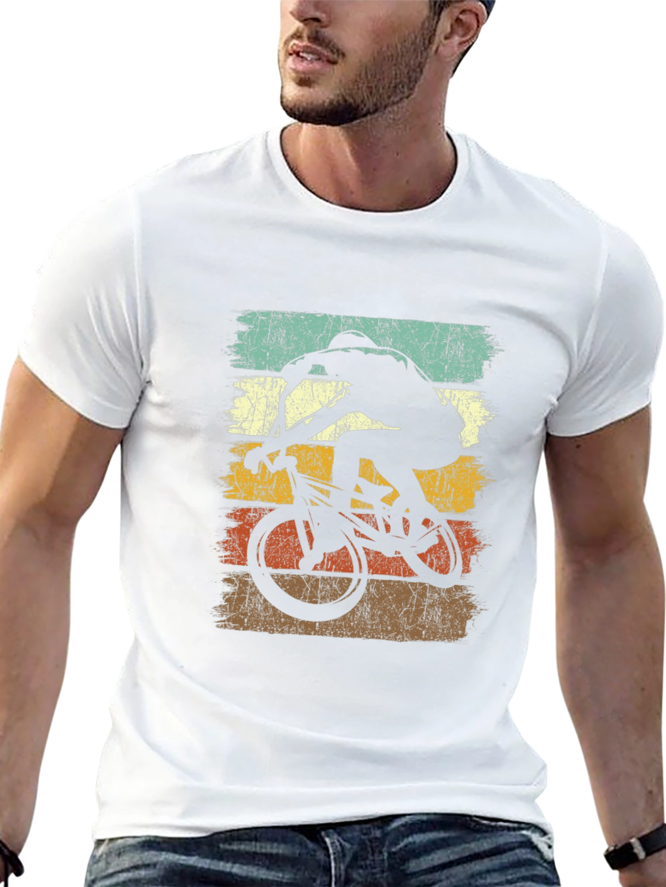 Black Vintage BMX Rider T-Shirt view 13