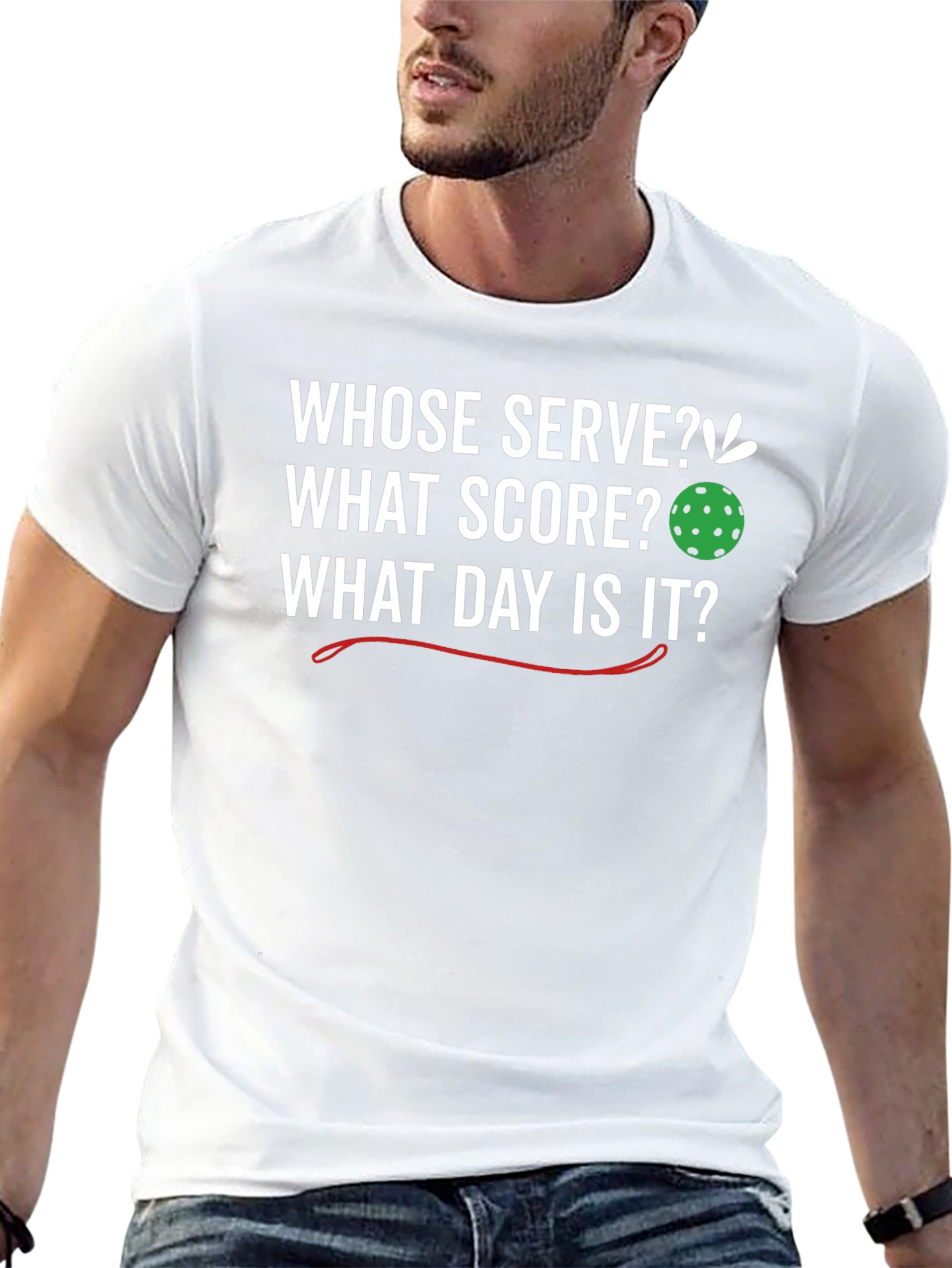Black Funny Pickleball T-Shirt: Whose Serve? What Score? view 13