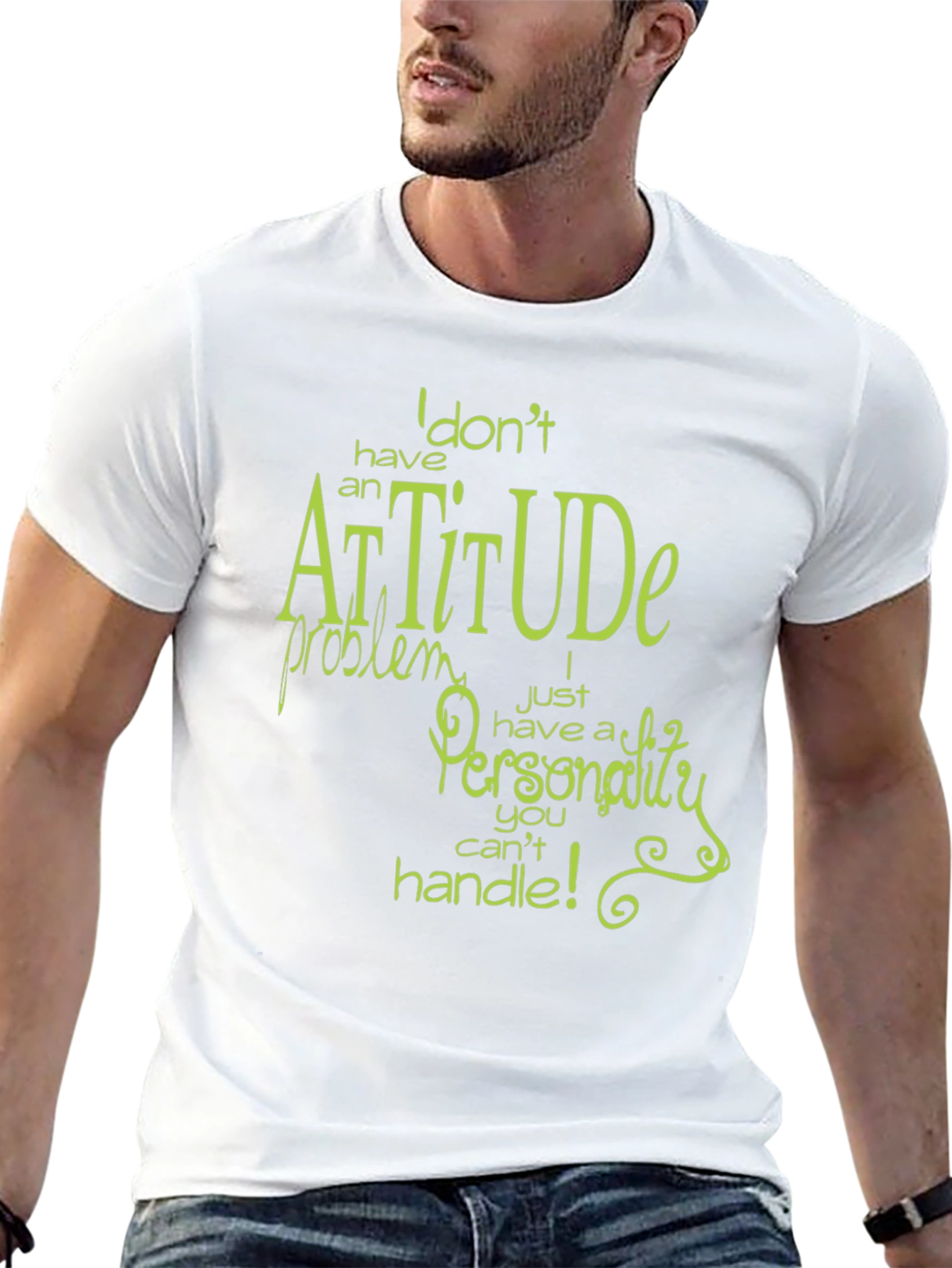 Black Sarcastic Attitude Funny Graphic Tee view 13