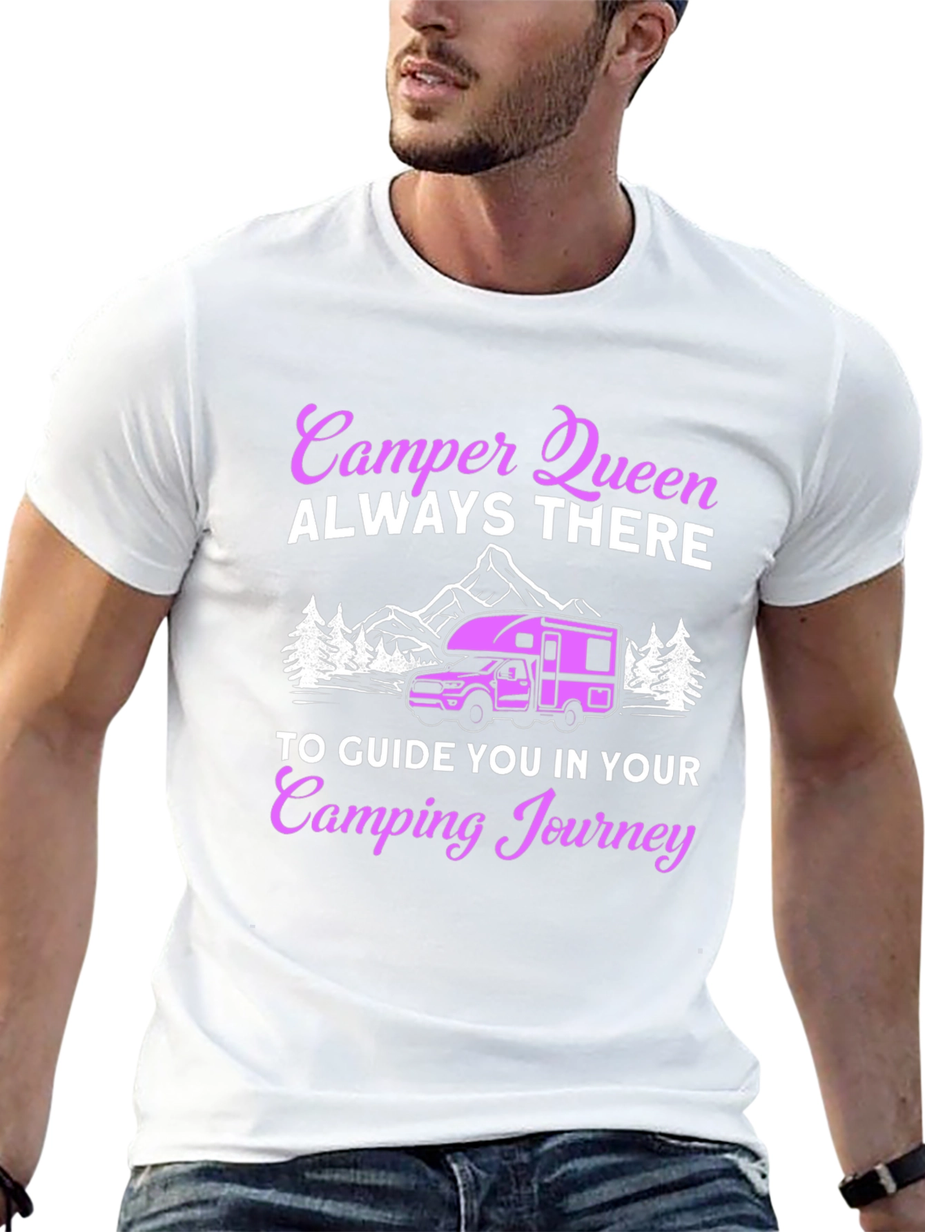 Camper Queen T-Shirt Camping Journey Guide RV Life - 13
