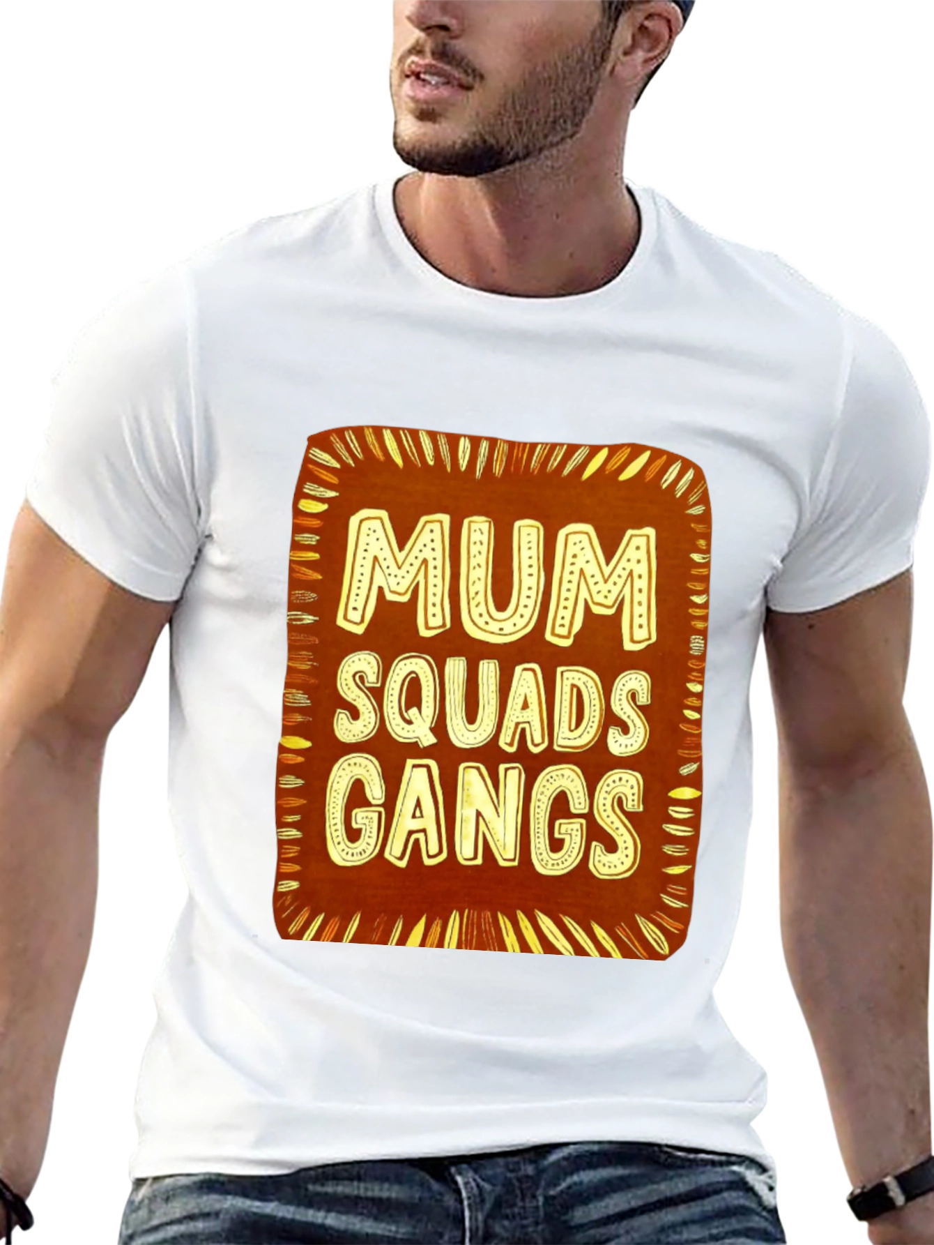 Black Mum Squads Gangs Graphic Tee - Unisex view 13