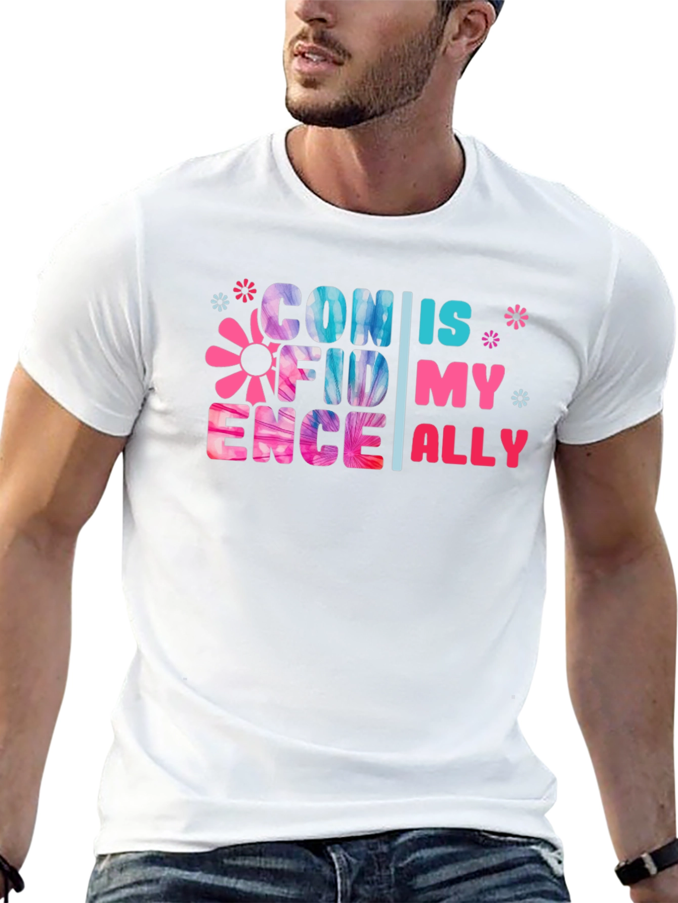 Black Confidence is My Ally Black Graphic Tee view 13