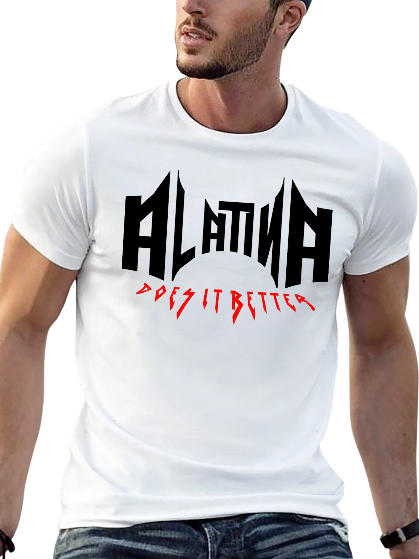 Black Alatina Does It Better Black Graphic Tee view 13