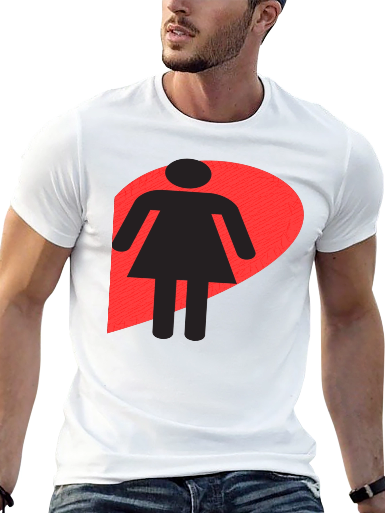 Black Girl Logo Black T-Shirt - Unisex Style view 13