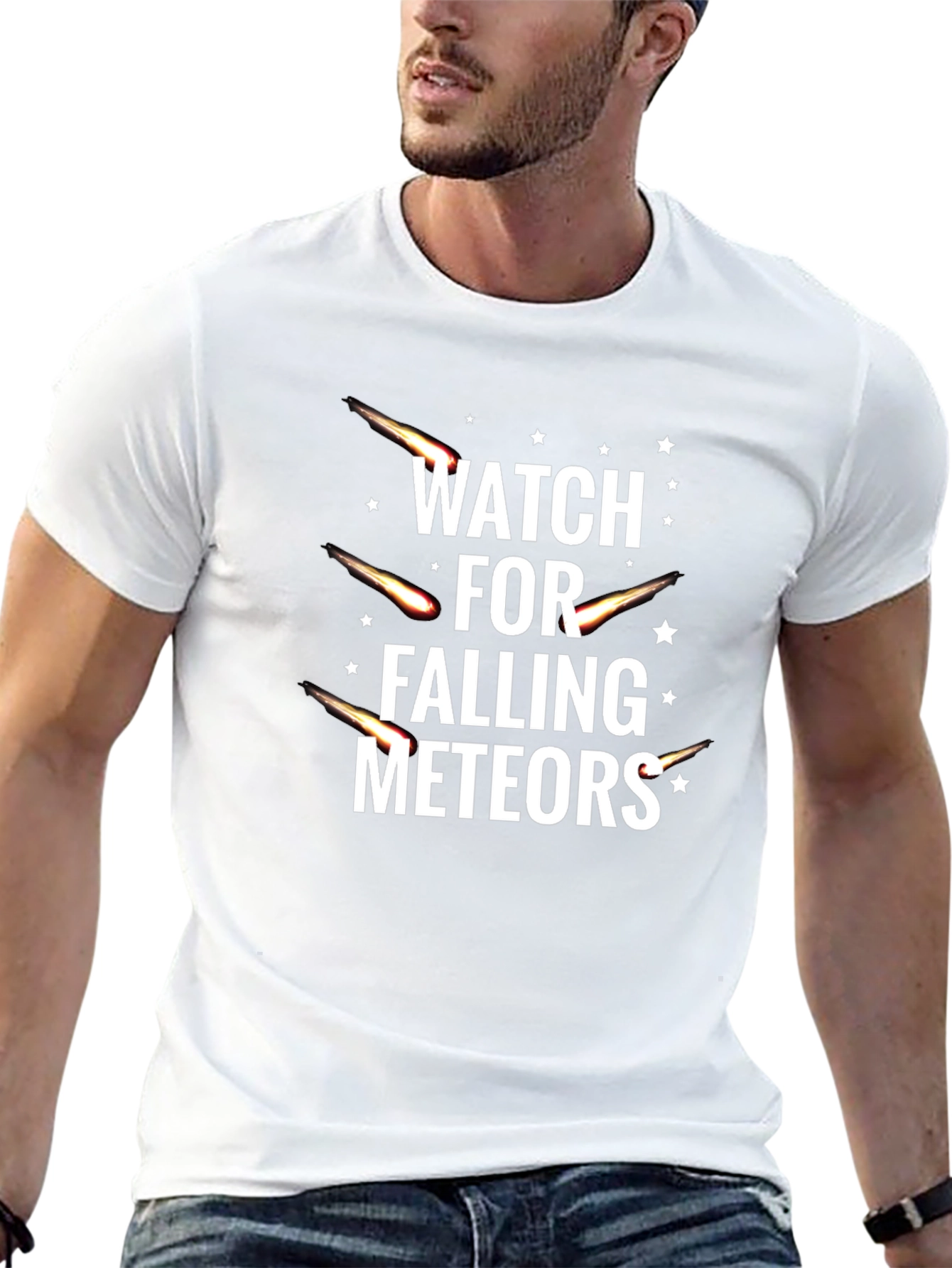 Black Watch for Falling Meteors Black T-Shirt view 13