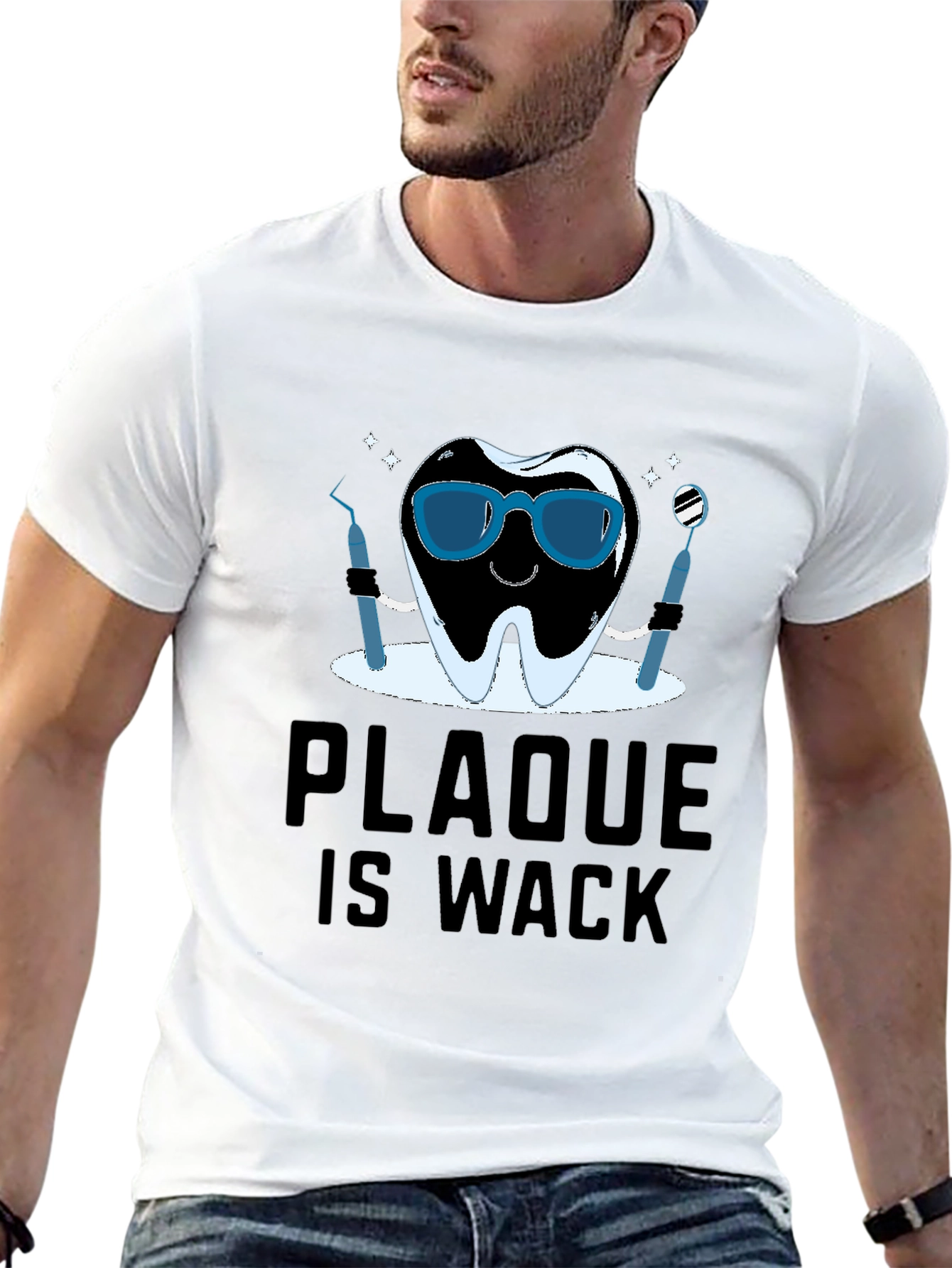 Black Plaque is Wack T-Shirt - Dental Humor Tee view 13