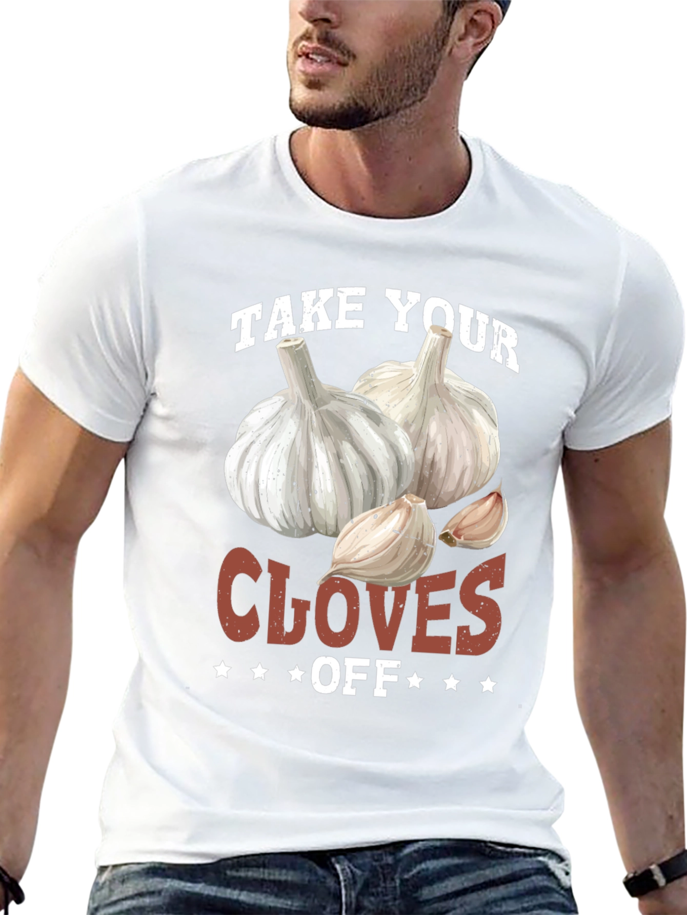 Black Funny Take Your Cloves Off Garlic T-Shirt view 13