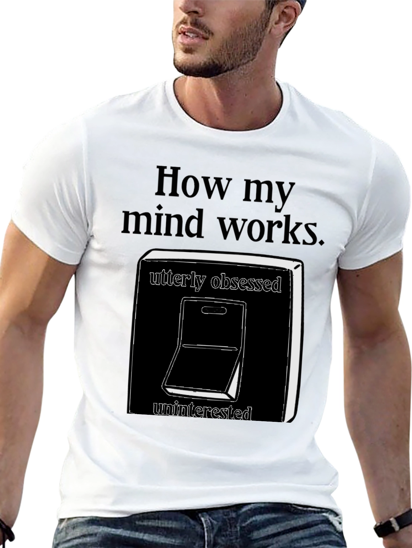 Black How My Mind Works T-Shirt view 13