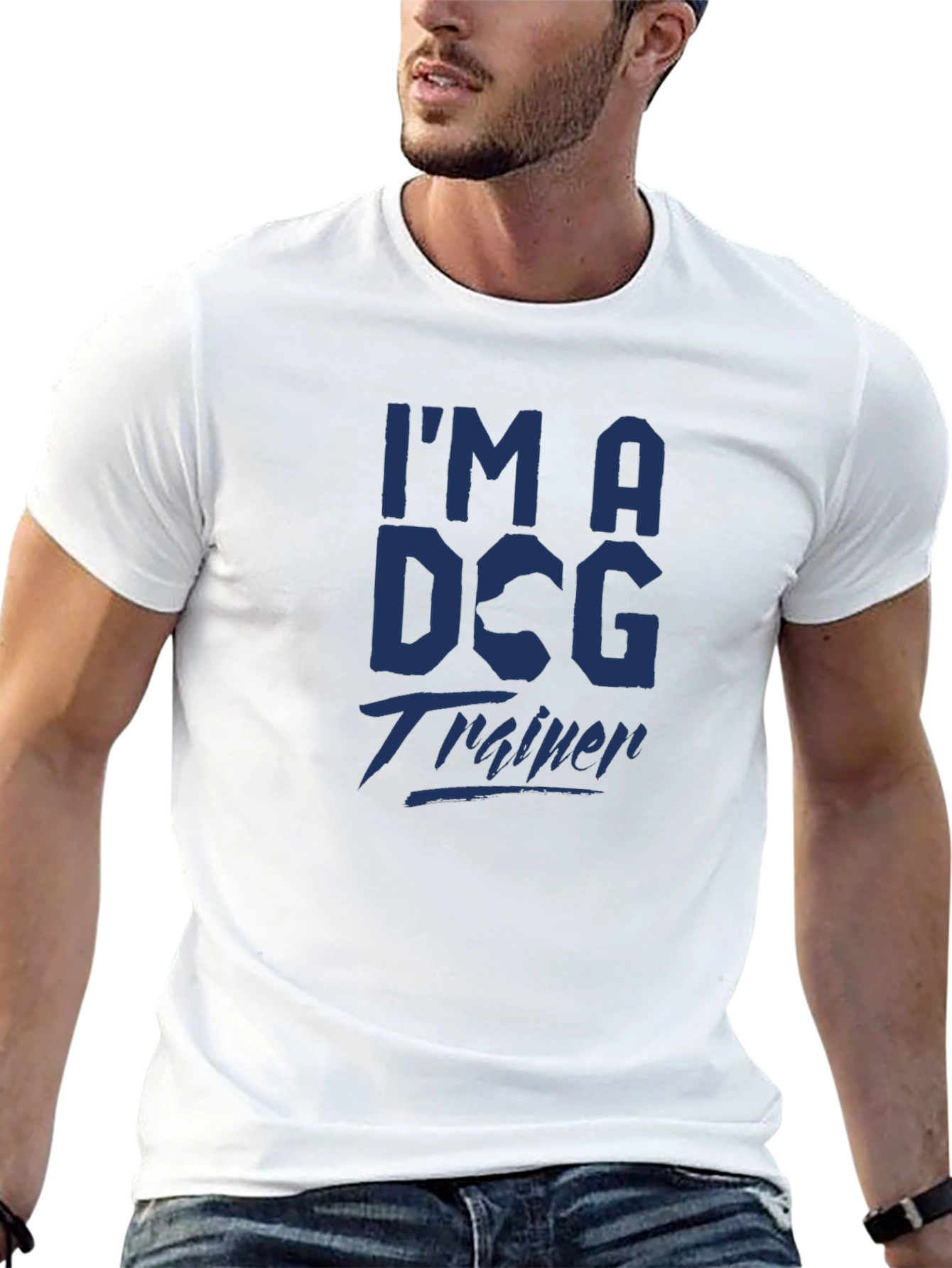 Black I'm a Dog Trainer Tee - Stylish Graphic T-Shirt view 13
