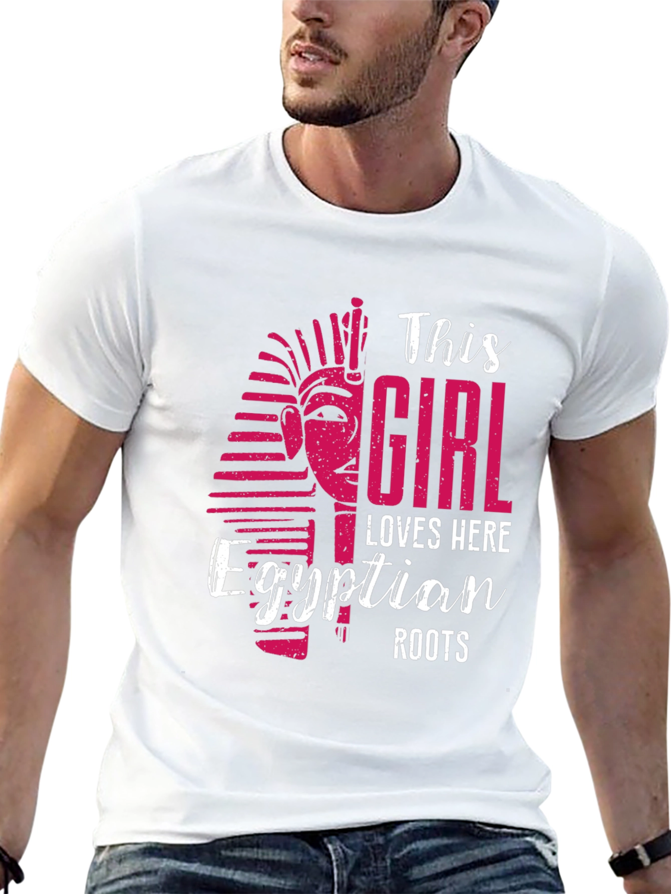 Egyptian Roots Girl T-Shirt - Black Crew Neck - 13