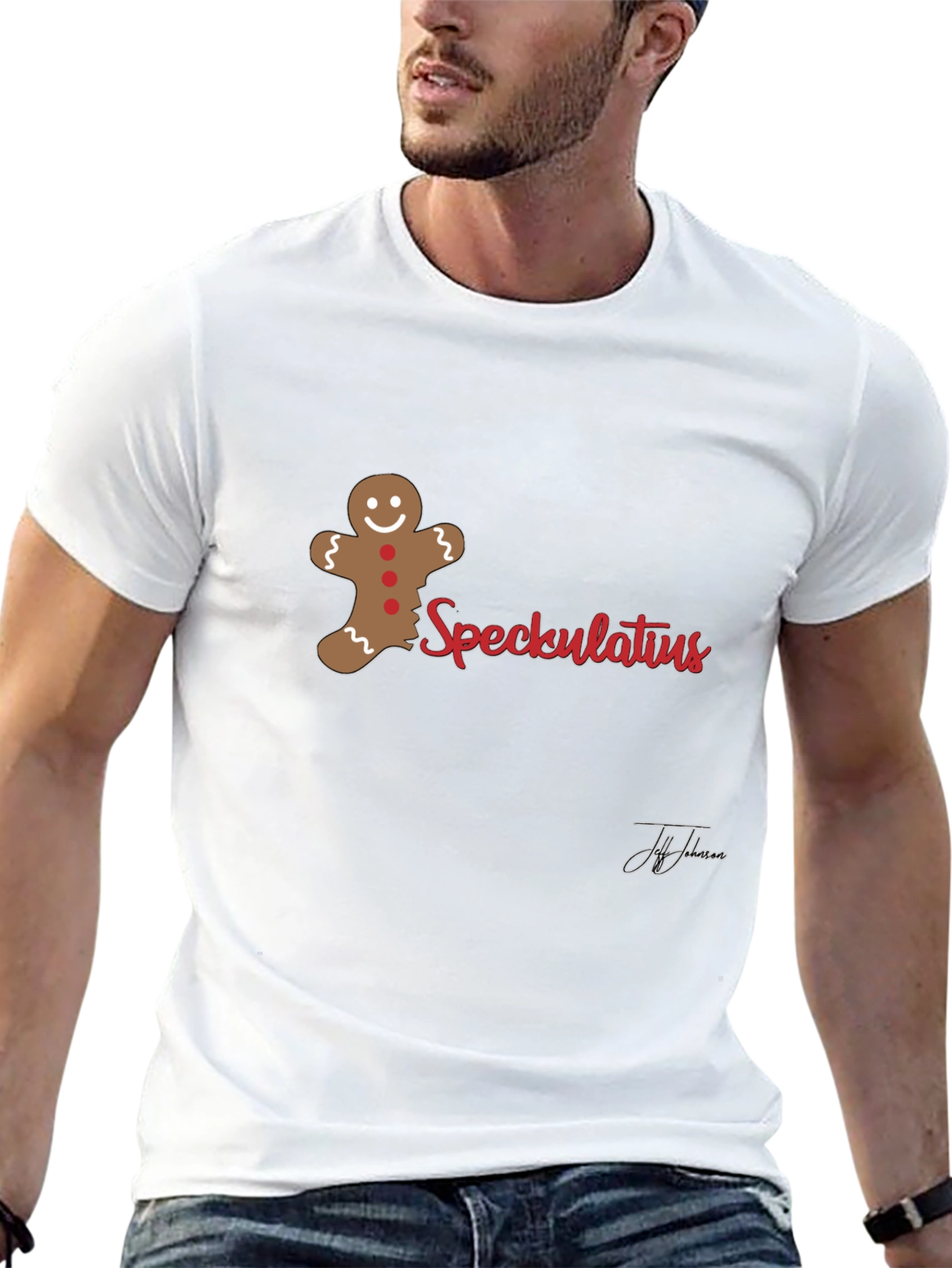 Spekulatius Gingerbread Men Black T-Shirt - 13