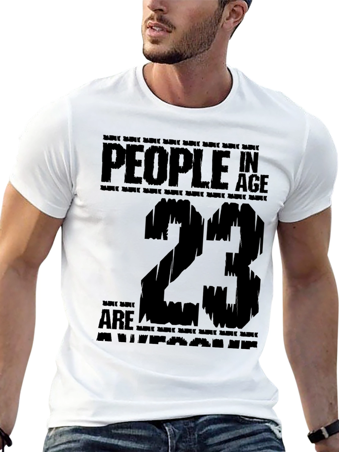 Black Awesome 23 Year Old Birthday T-Shirt view 13