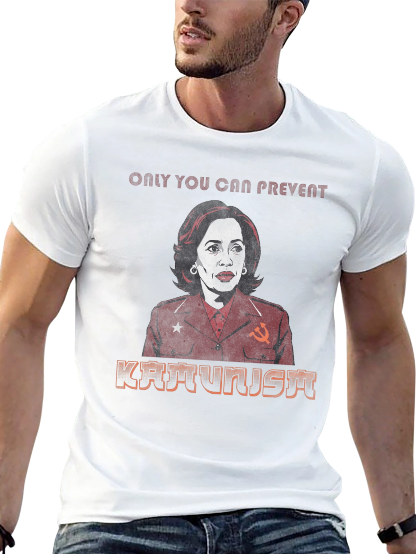 Black Kamunist Kamala Parody T-Shirt view 13
