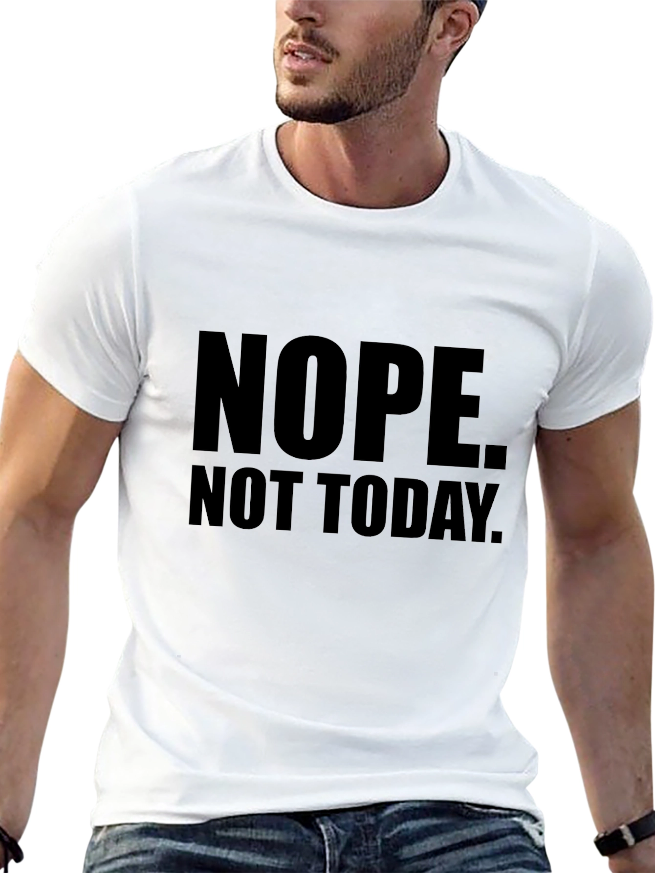 Black Nope. Not Today. Graphic T-Shirt - Men's view 13