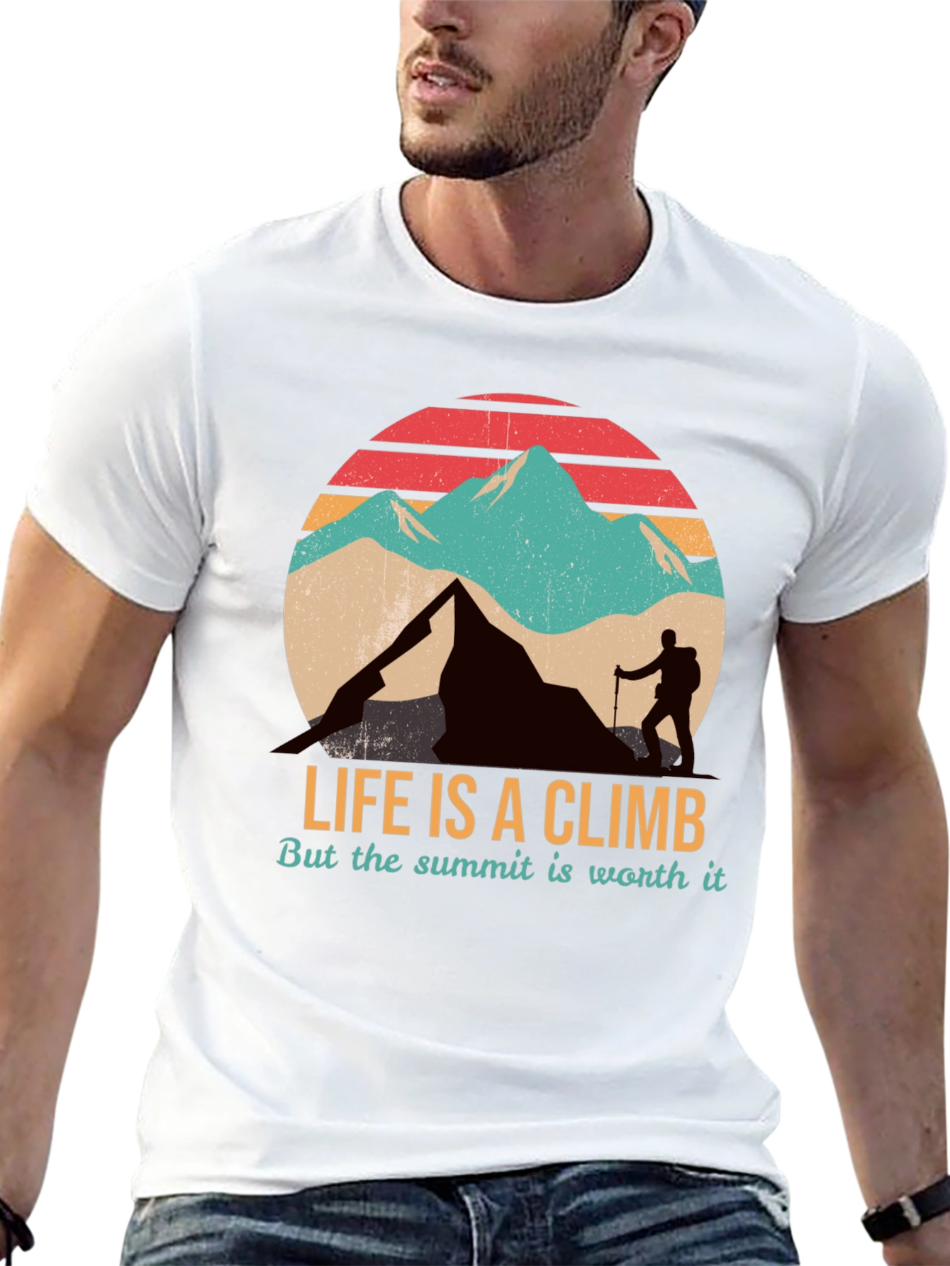 Black Life is a Climb T-Shirt view 13