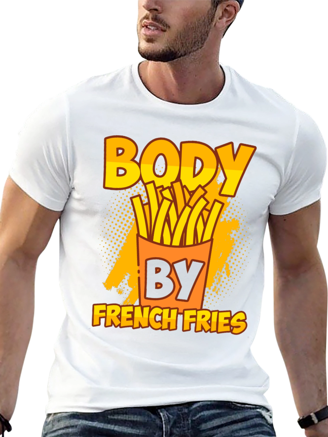 Black Body By French Fries T-Shirt view 13