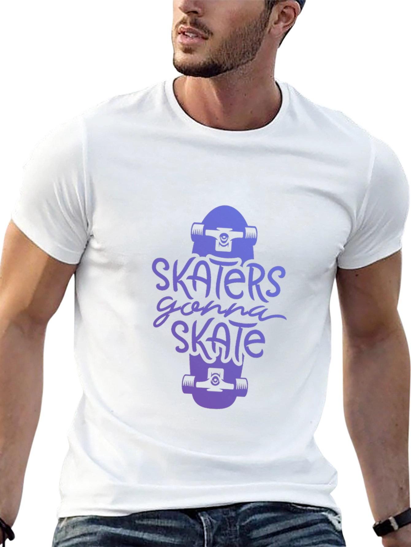 Black Skater Style Graphic Tee - Gonna Skate view 13